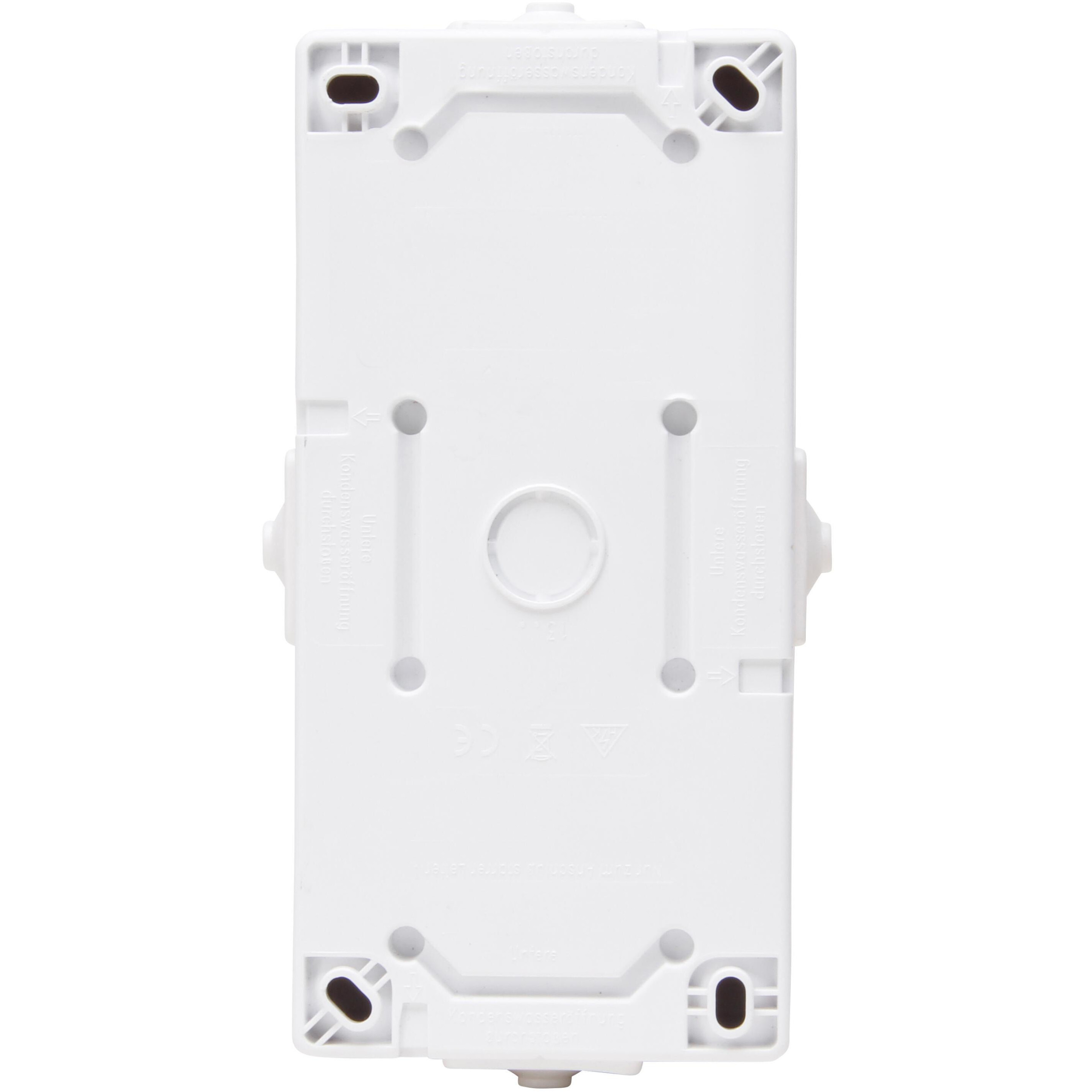 NAUTIC - universal switch/socket outlet with central earth contact combination, colour: arctic white - Image 3