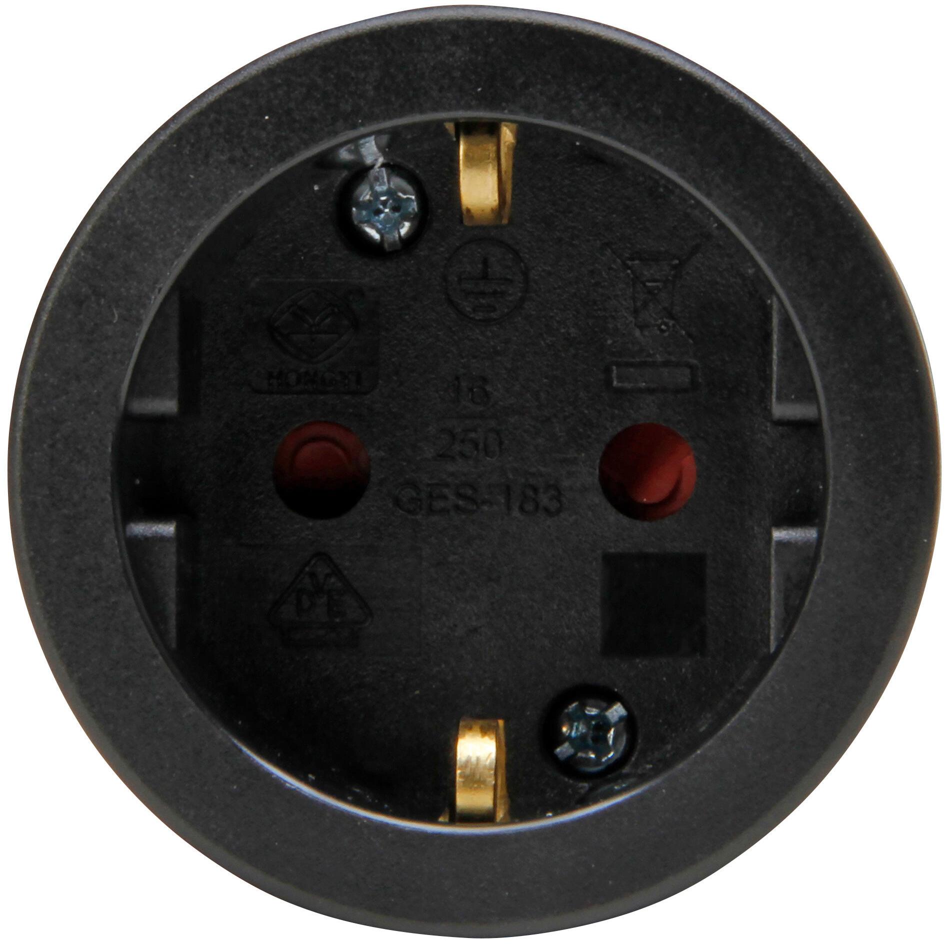 Contrastekker RA, rubber, zwart - Afbeelding 3