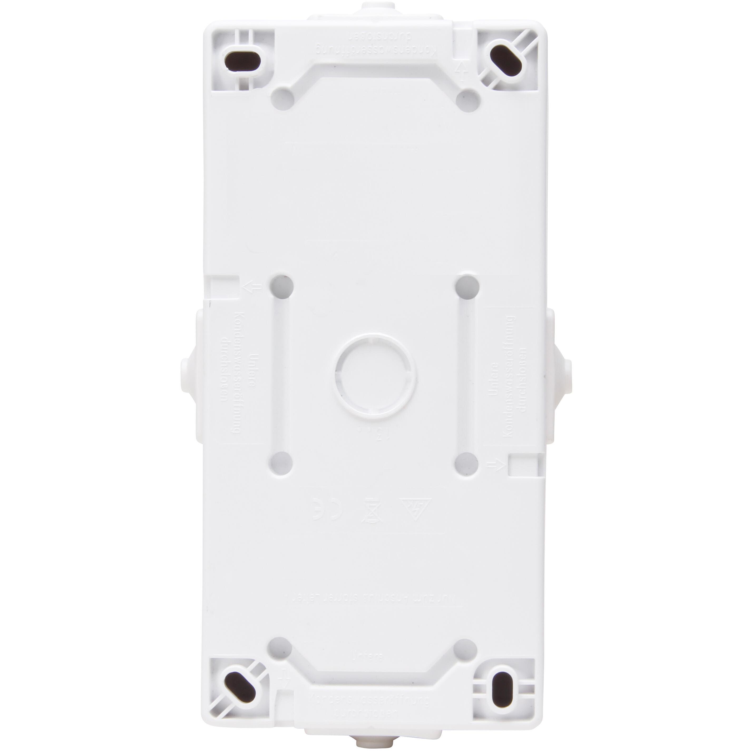 NAUTIC - Aus-/Wechselschalter-Steckdosenkombination, senkrecht, Farbe: arktisweiß – Bild 3