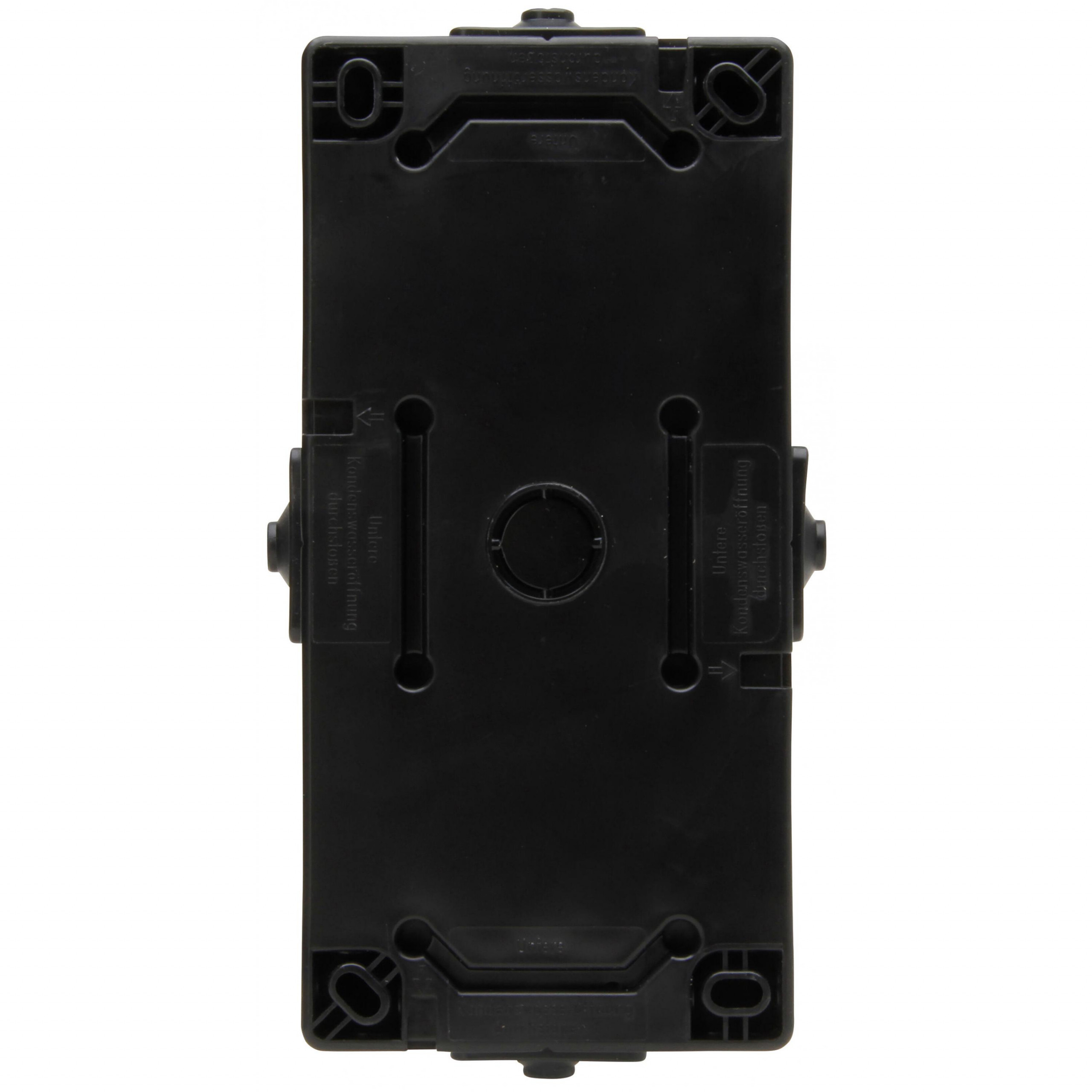 proAQA – Aus-/Wechselschalter-Steckdosenkombination, senkrecht, Farbe: schwarz – Bild 3