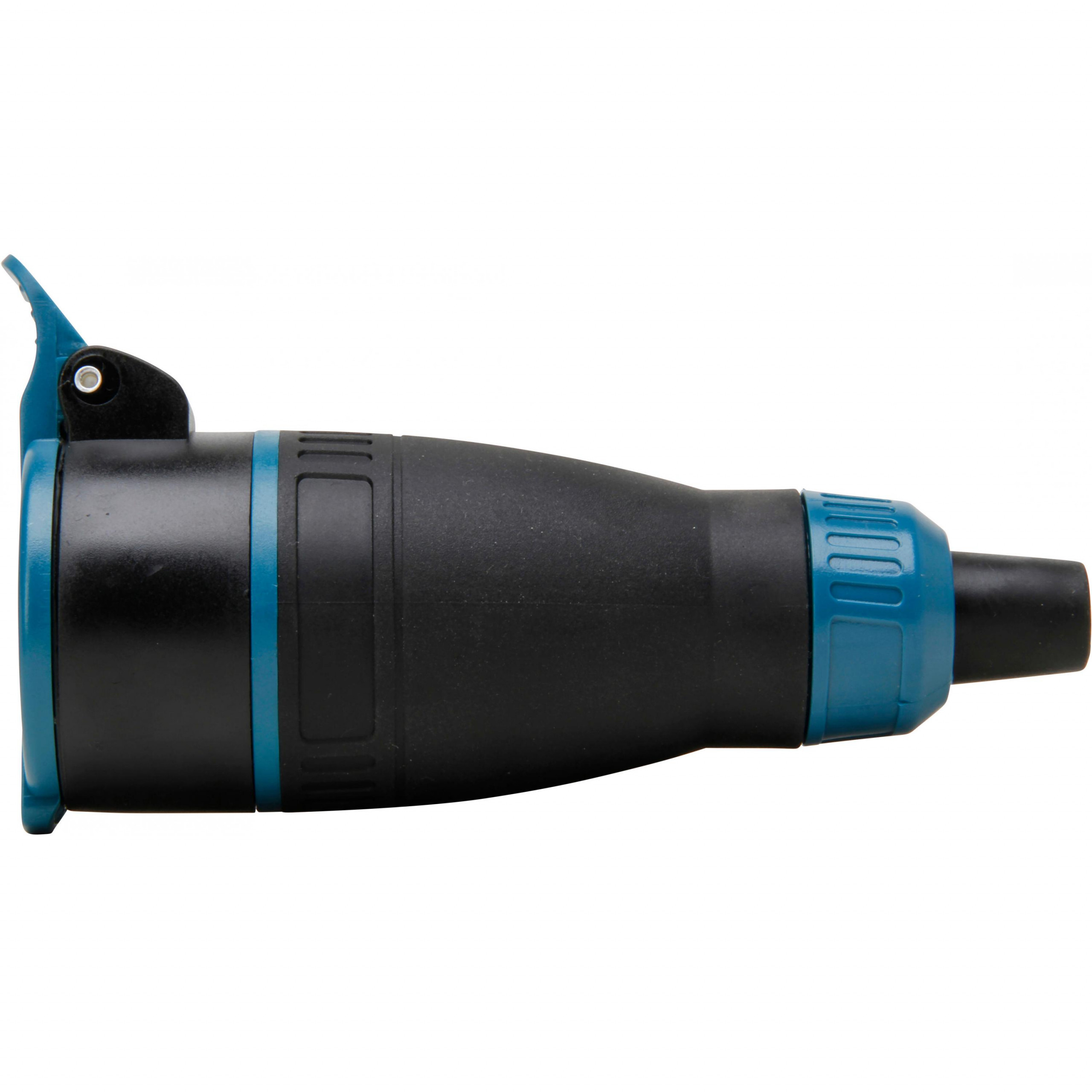 Contrastekker RA, rubber, deksel, IP44, zwart - Afbeelding 7