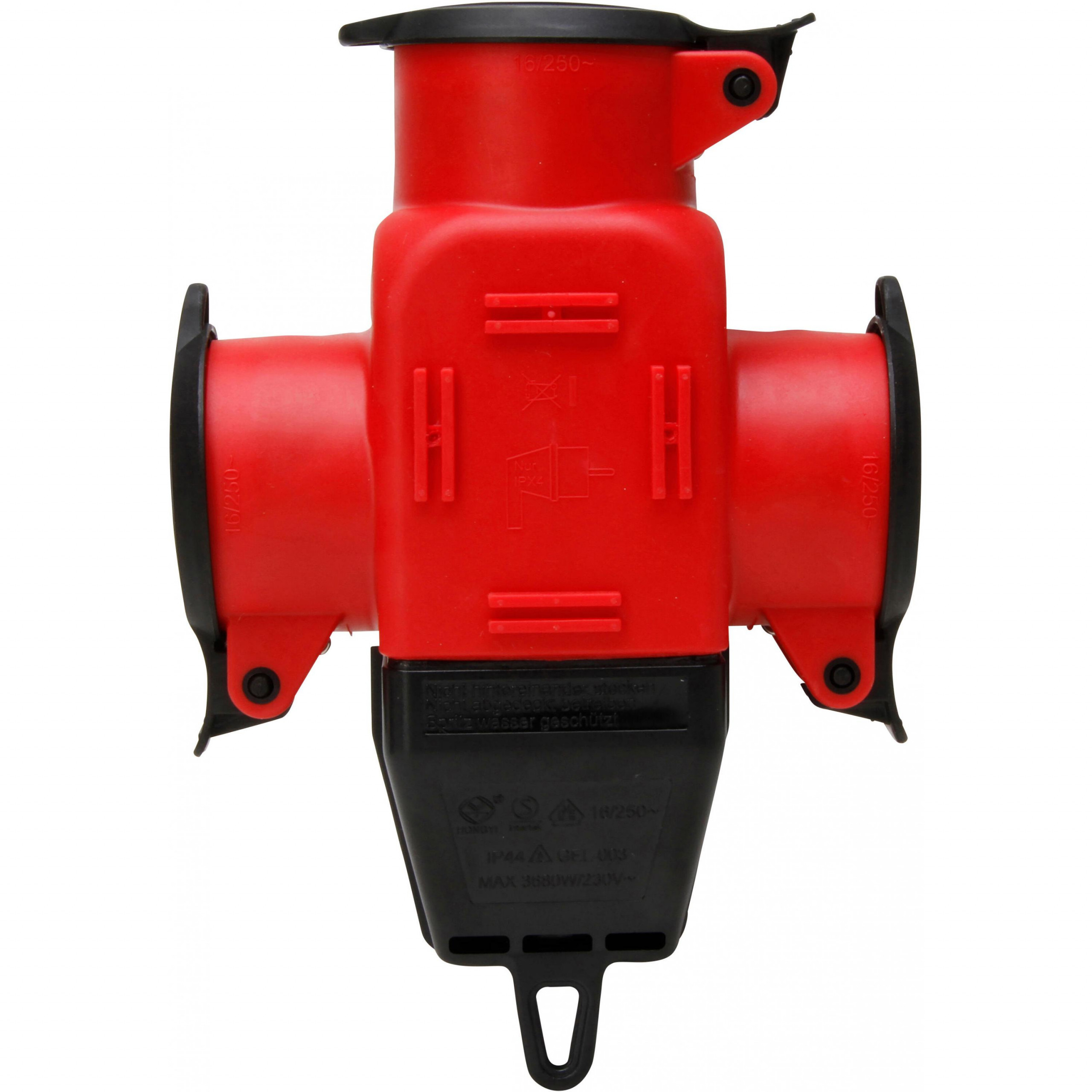 Contrastekker 3V RA, kunststof, deksel, rood - Afbeelding 6