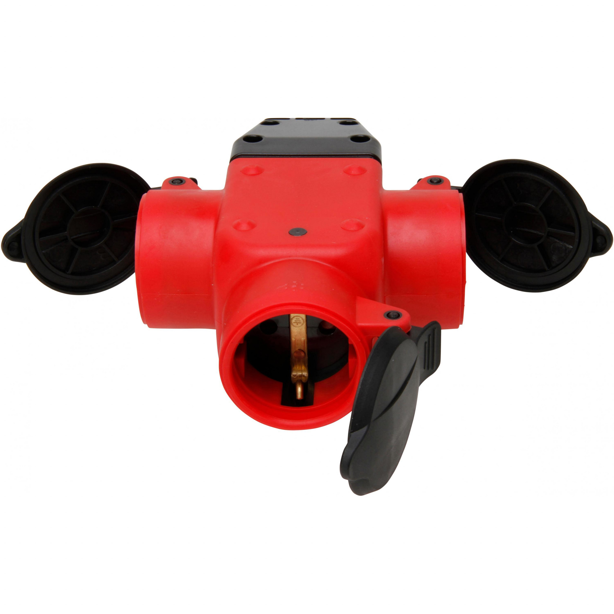 Contrastekker 3V RA, kunststof, deksel, rood - Afbeelding 2