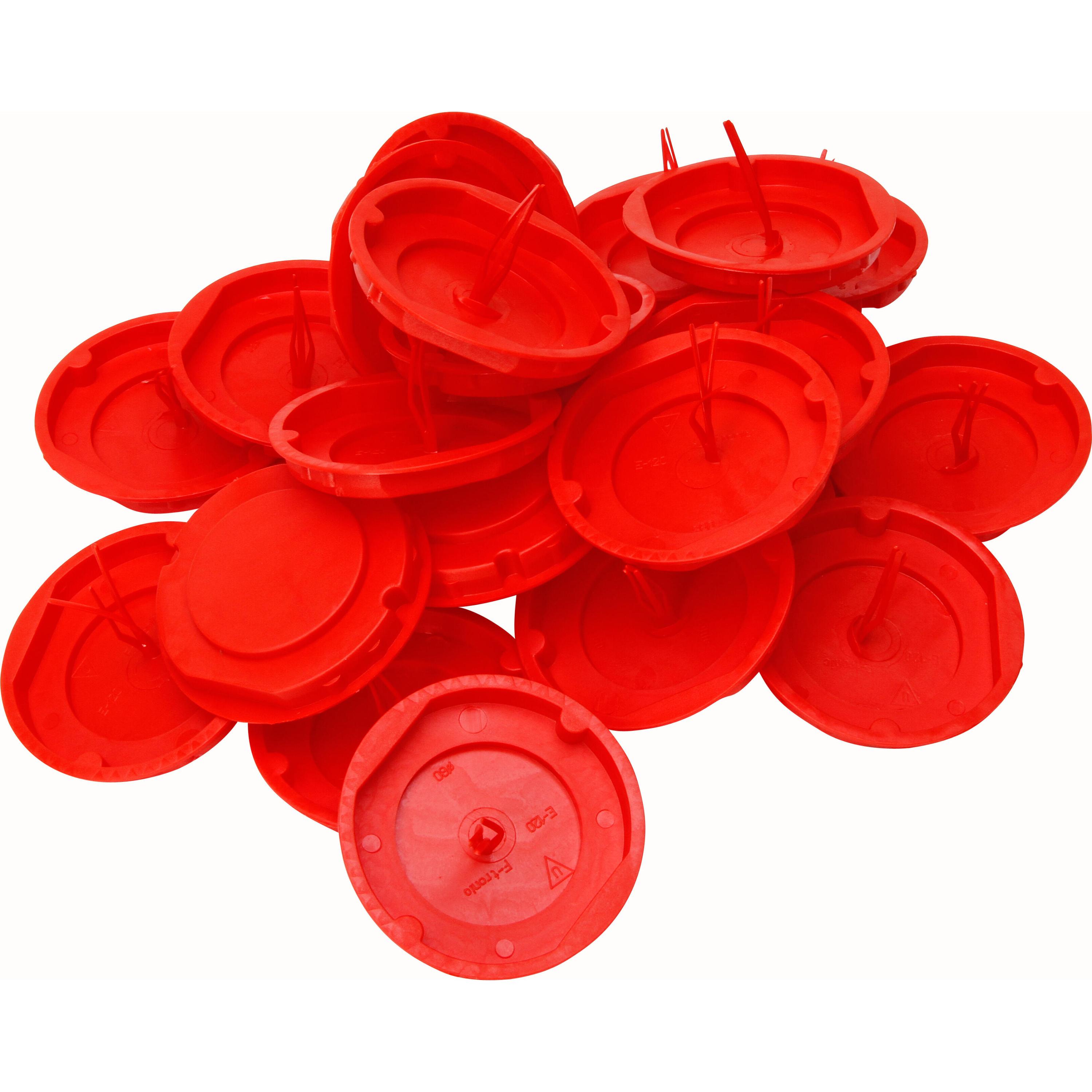 Signaldeckel für UP-Schalterdose, Ø60mm, rot, Profi-Pack: 25 Stück