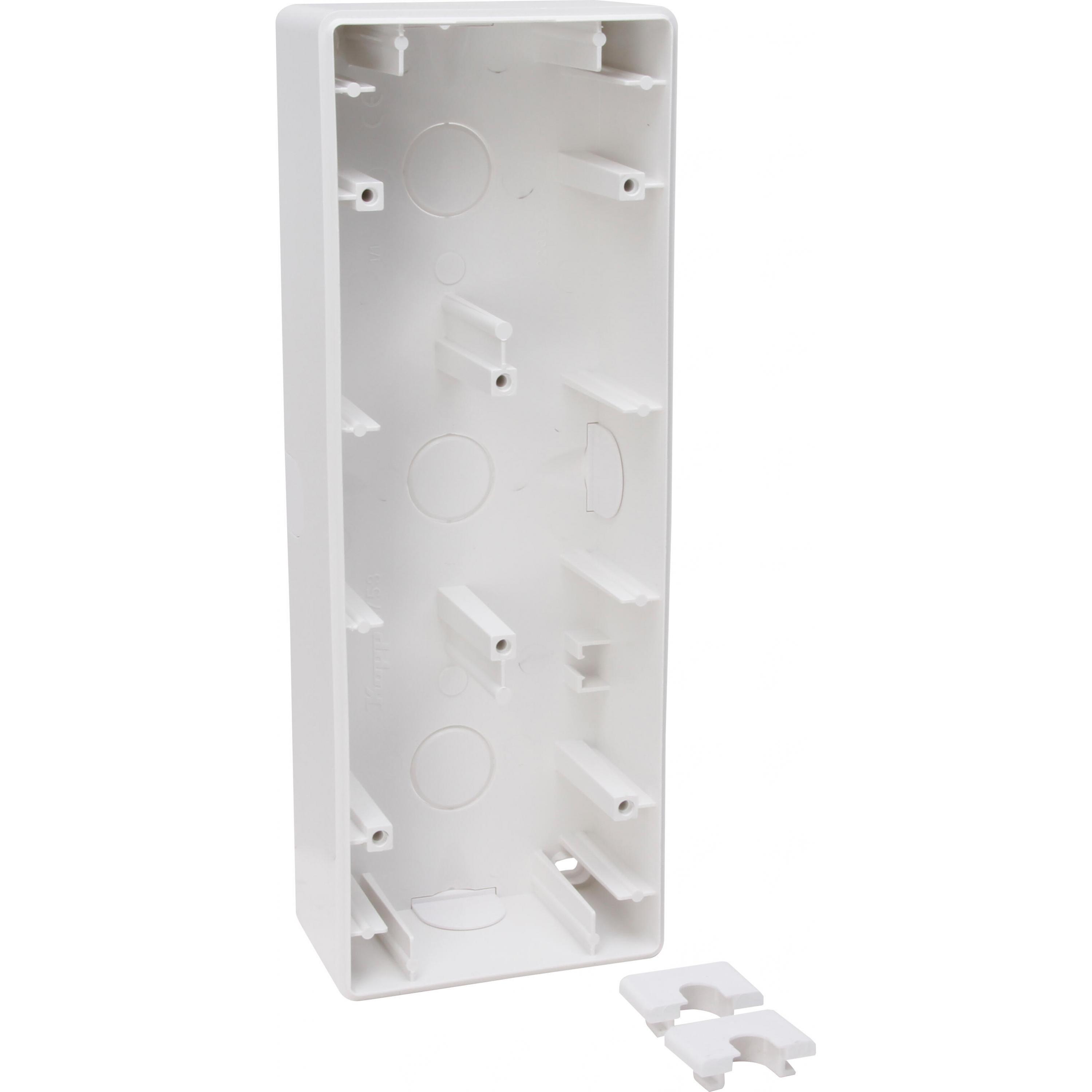 HK02 - Aufputzgehäuse, 3-fach, Farbe: arktisweiß