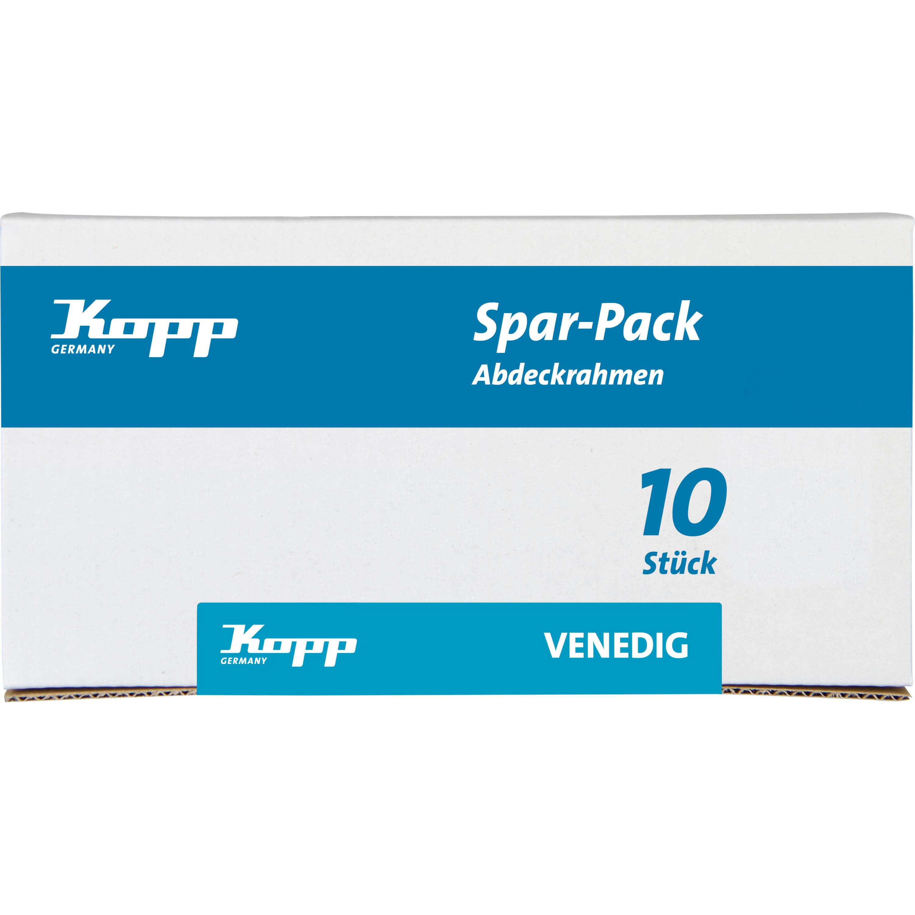 VENEDIG - Profi-Pack: 10x Abdeckrahmen, 1-fach, Farbe: platin – Bild 2