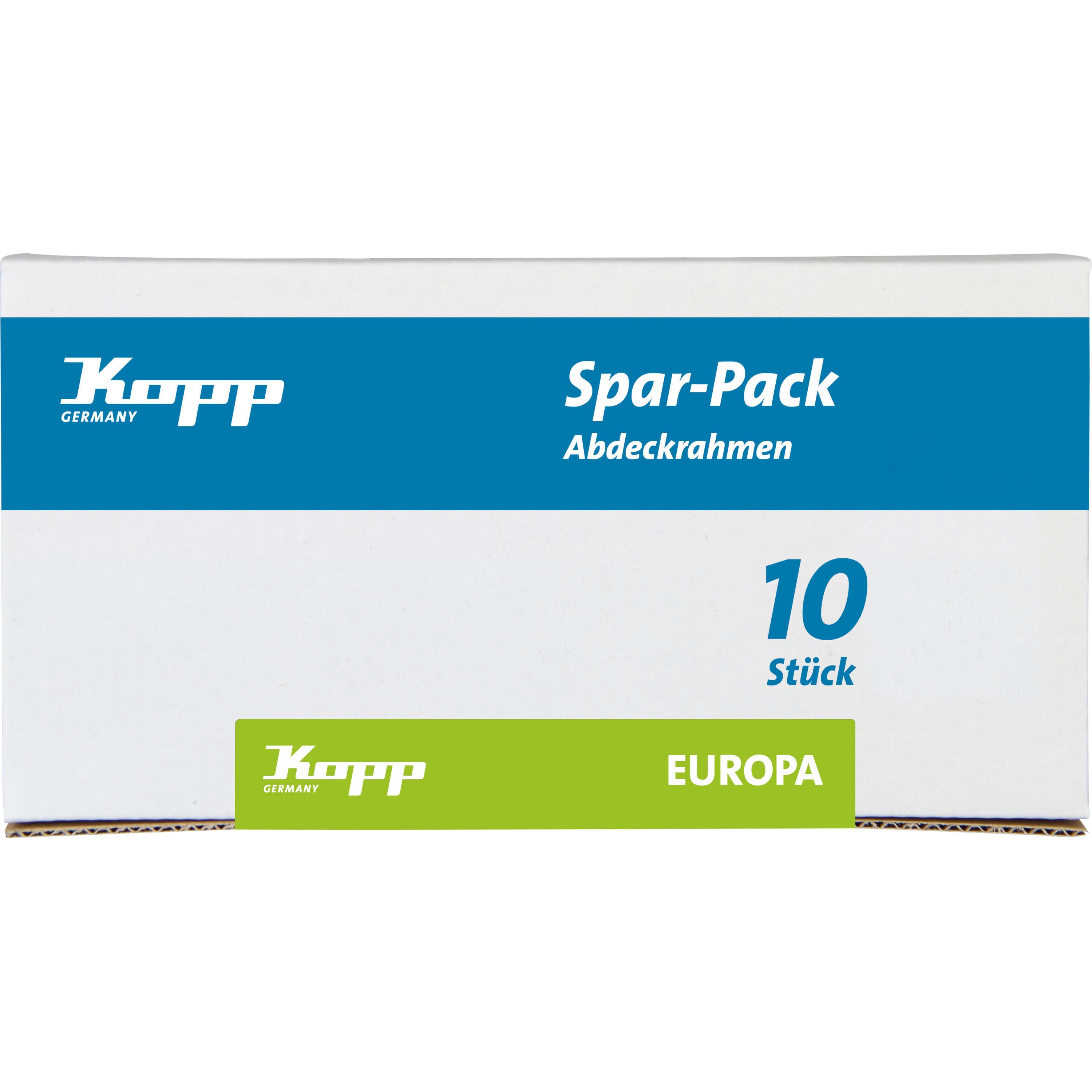 EUROPA - Profi-Pack: 10x Abdeckrahmen, 1-fach, Farbe: cremeweiß – Bild 2