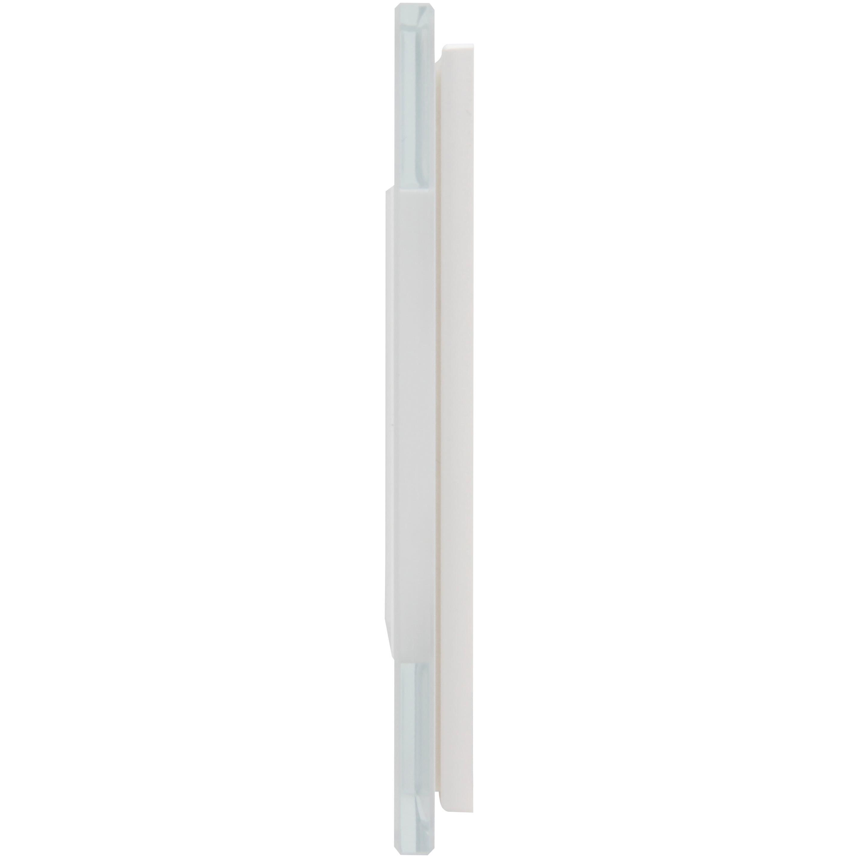 ATHENIS - Glas-Abdeckrahmen, 1-fach, senkrechte und waagerechte Installation, Farbe: weiß – Bild 6