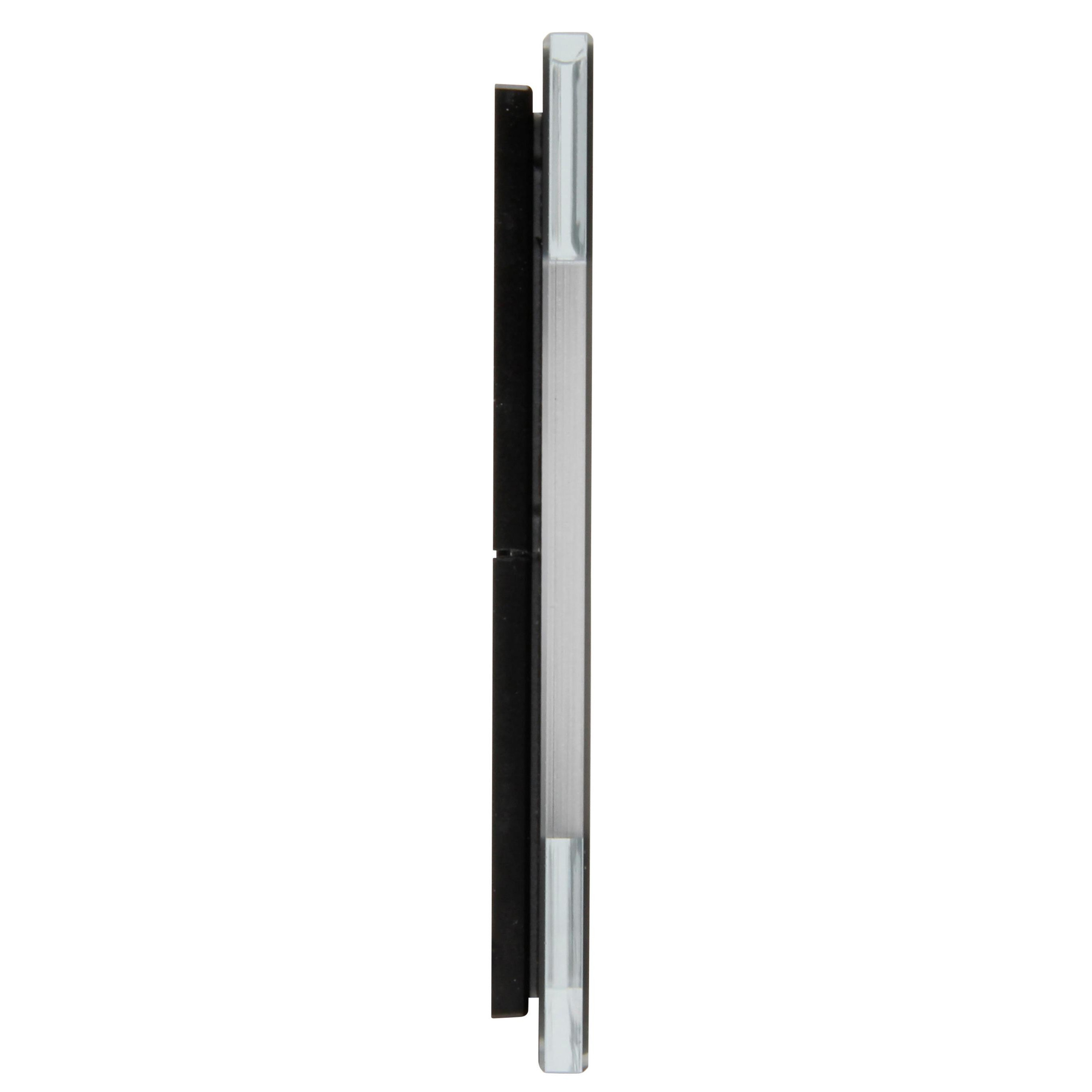 HK07 - Glas-Abdeckrahmen, 1-fach, Farbe: schwarz – Bild 6