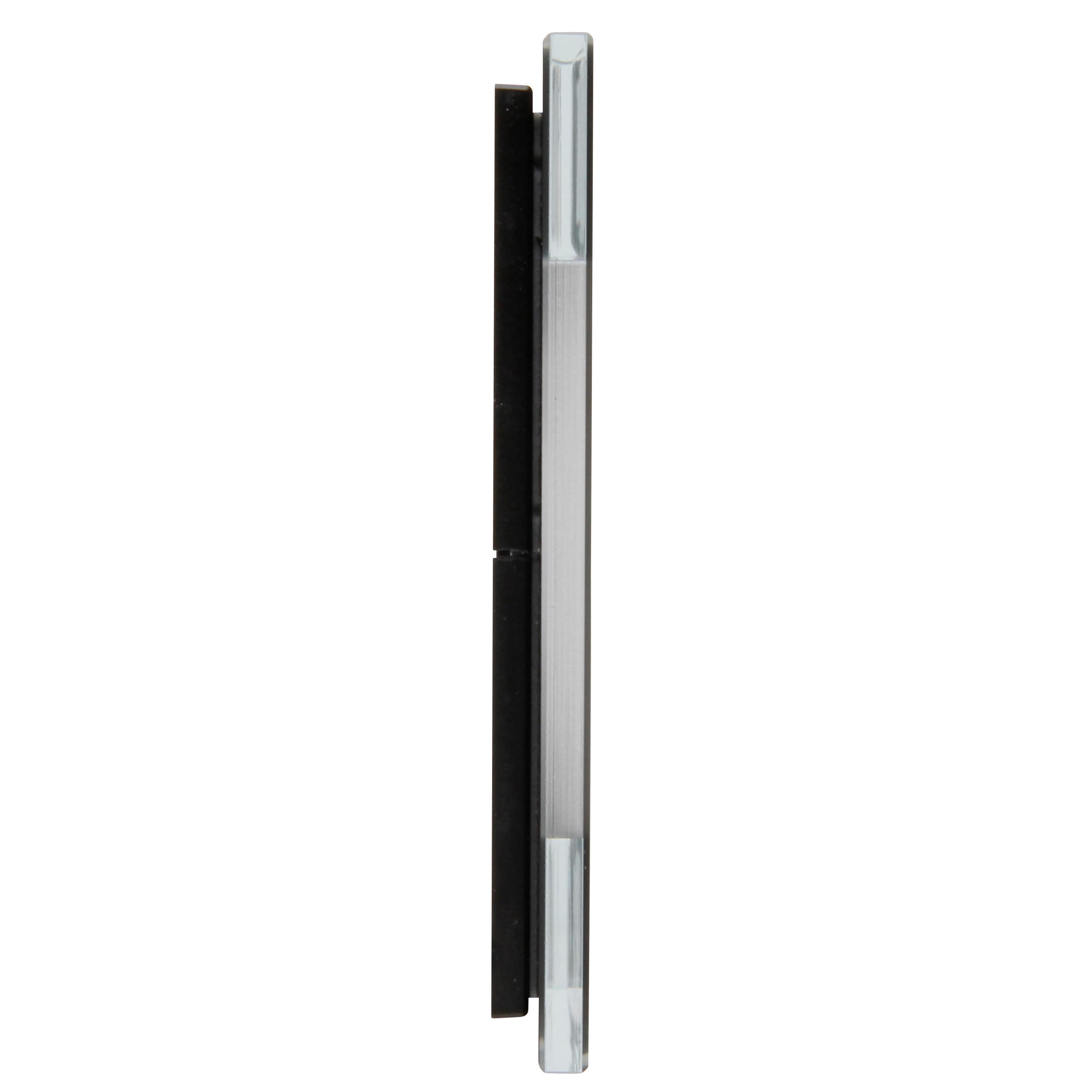 HK07 - Glas-Abdeckrahmen, 1-fach, Farbe: schwarz – Bild 6