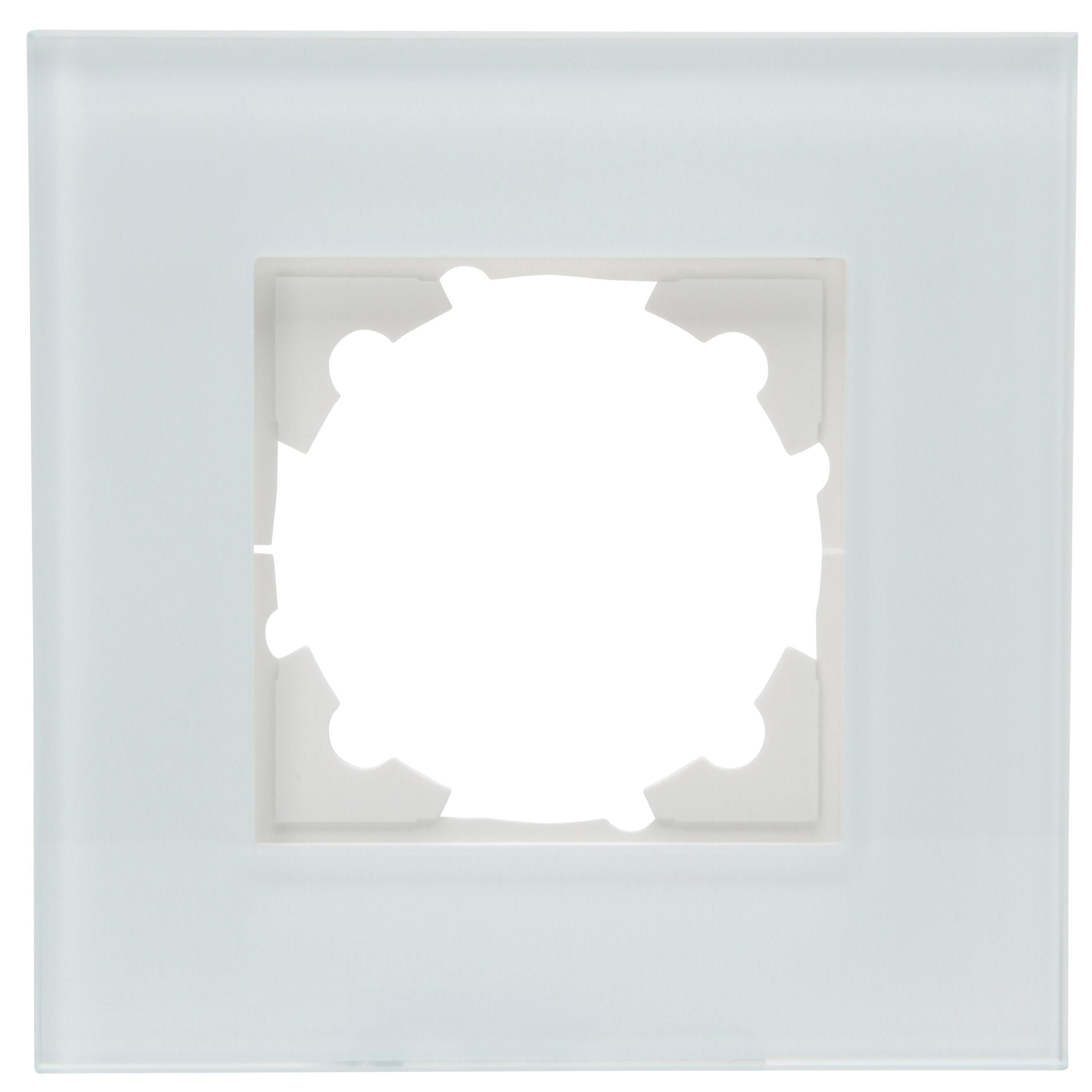HK07 - Glas-Abdeckrahmen, 1-fach, Farbe: mint