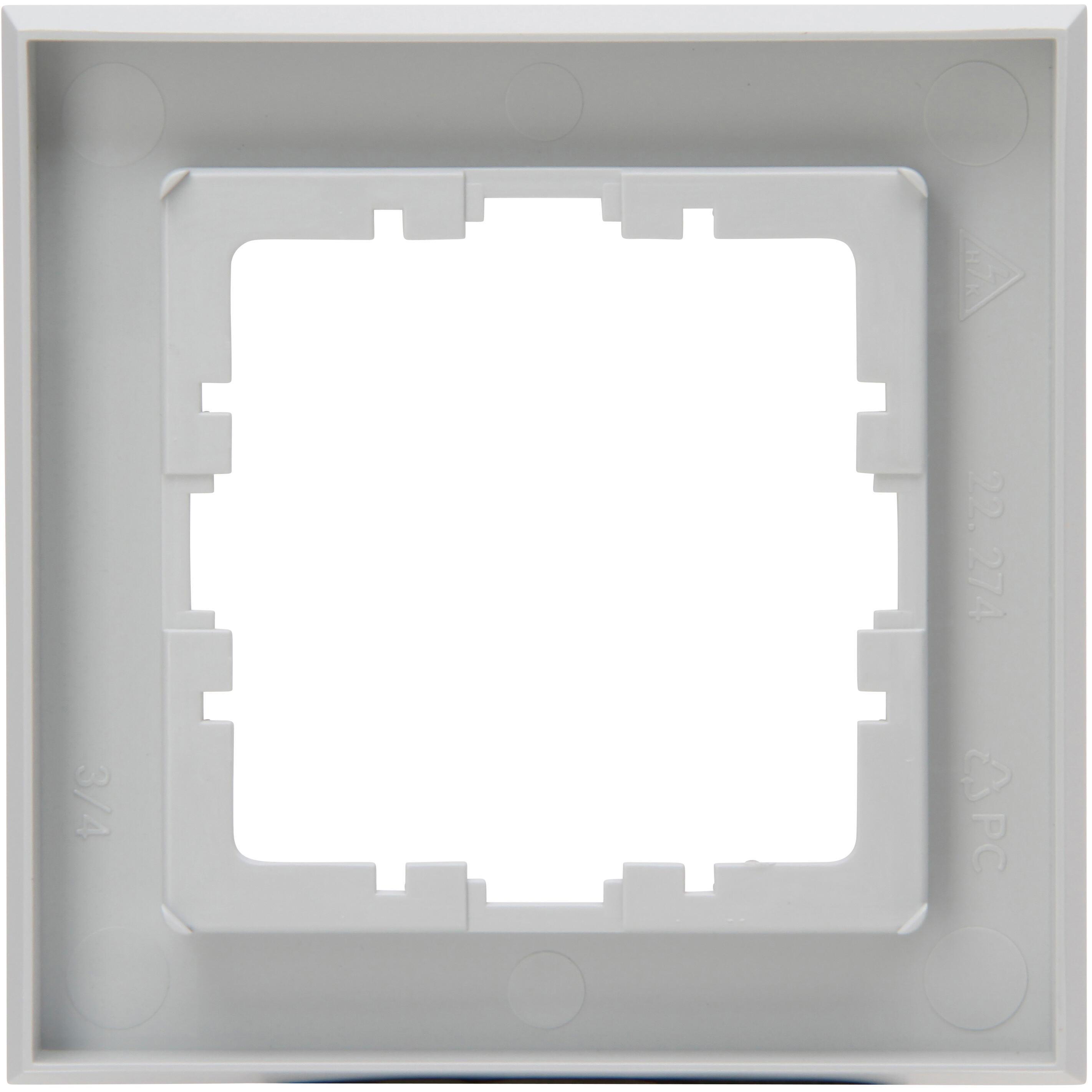 HK07 PURE - Abdeckrahmen 1-fach, Farbe: grau matt – Bild 3
