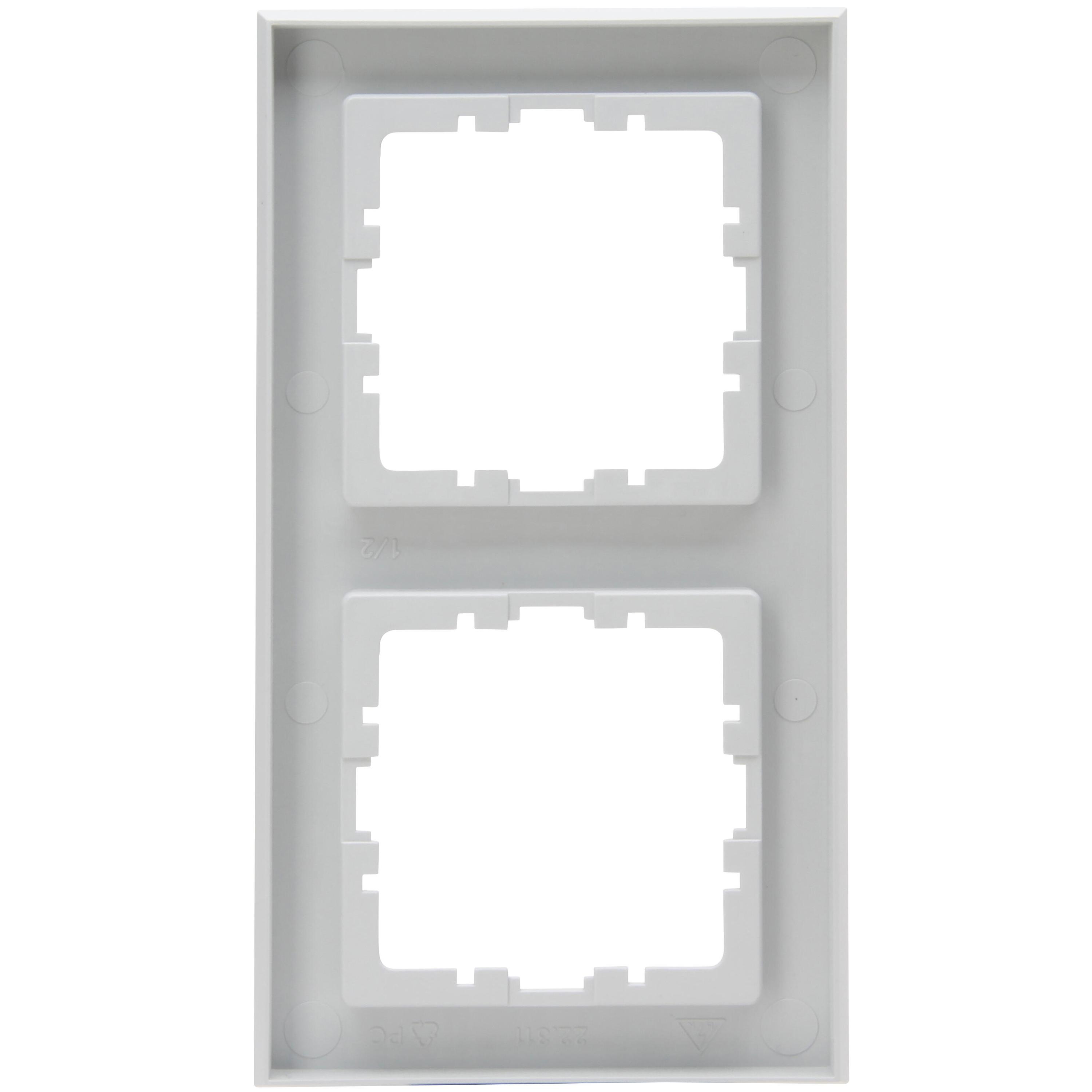 HK07 PURE - Abdeckrahmen 2-fach, Farbe: grau matt – Bild 3