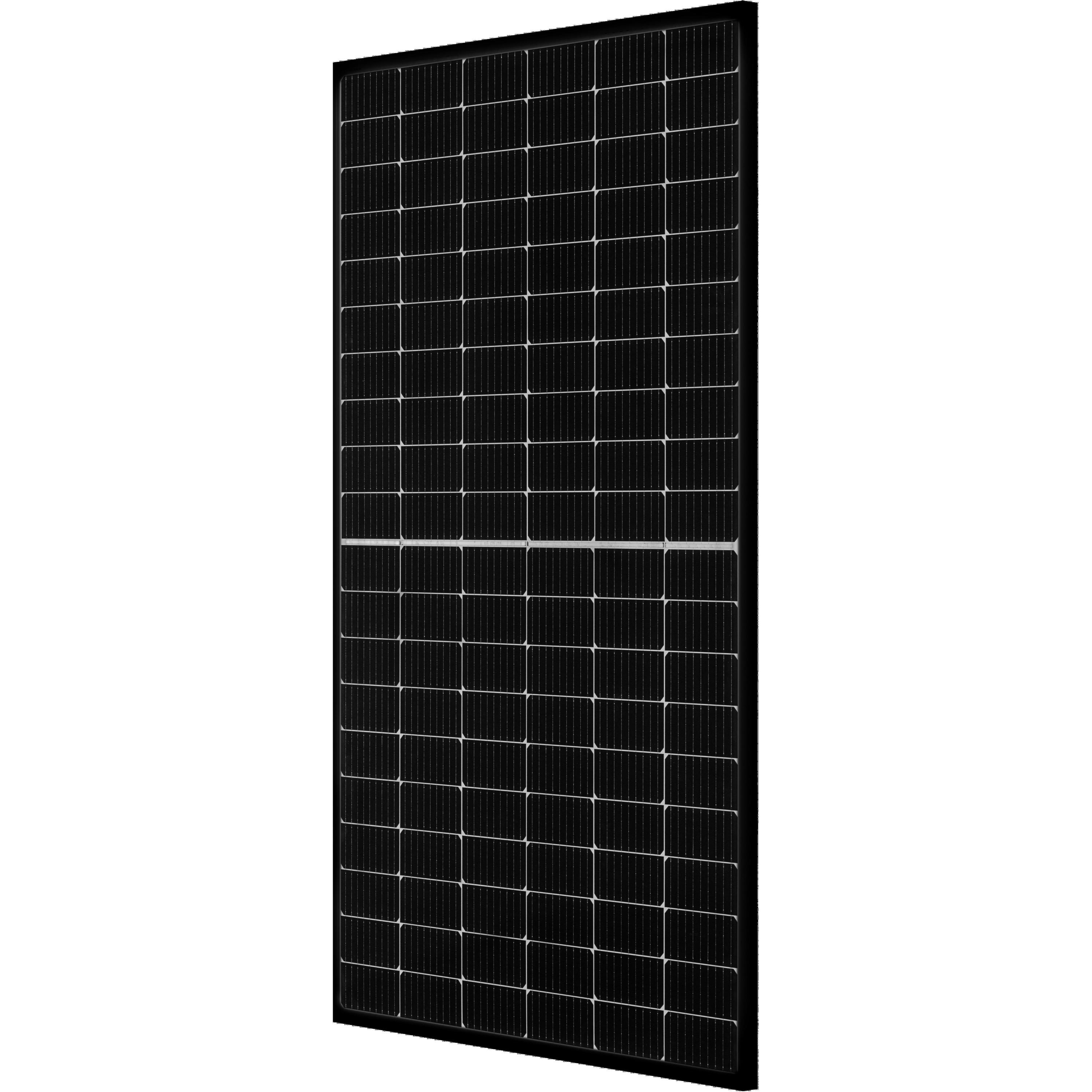 Kopp Mono Halbzellen Single-Glas Photovoltaikmodul, mit 120 monokristallinen/PERC Halbzellen, STC-Leistung: 385Wp, schwarzer eloxierter Aluminiumrahmen