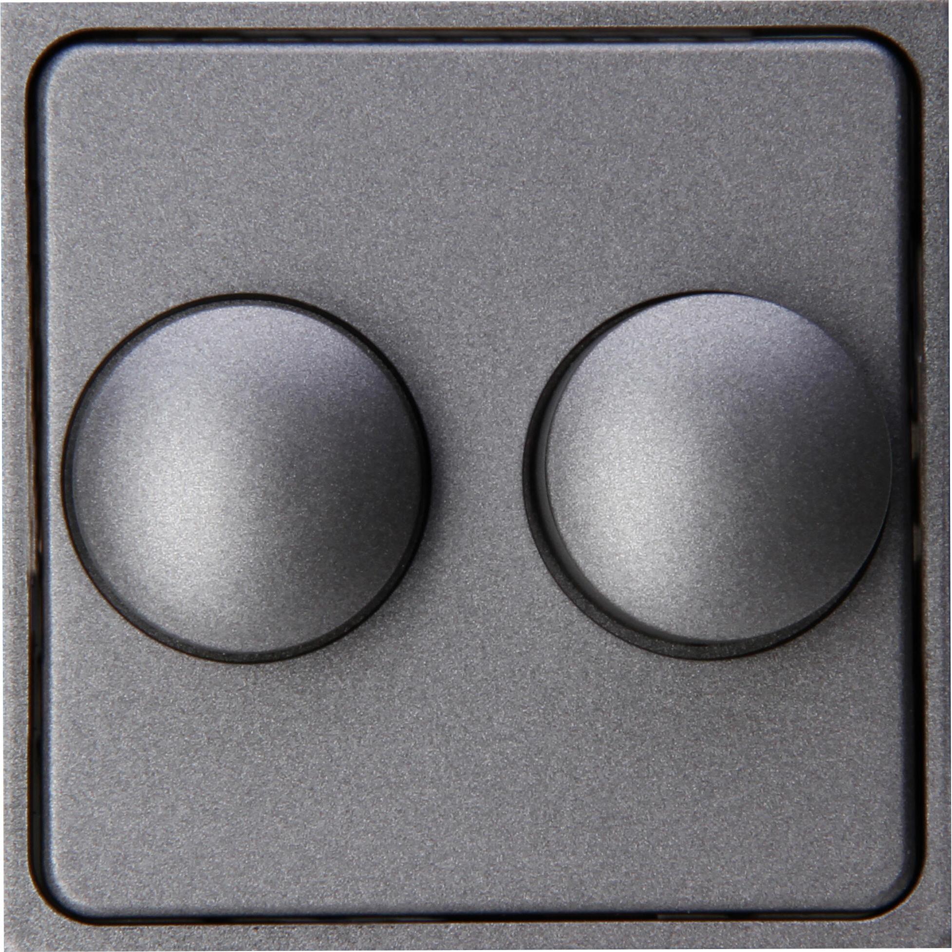 ATHENIS - Abdeckung für Doppeldimmer, Farbe: anthrazit