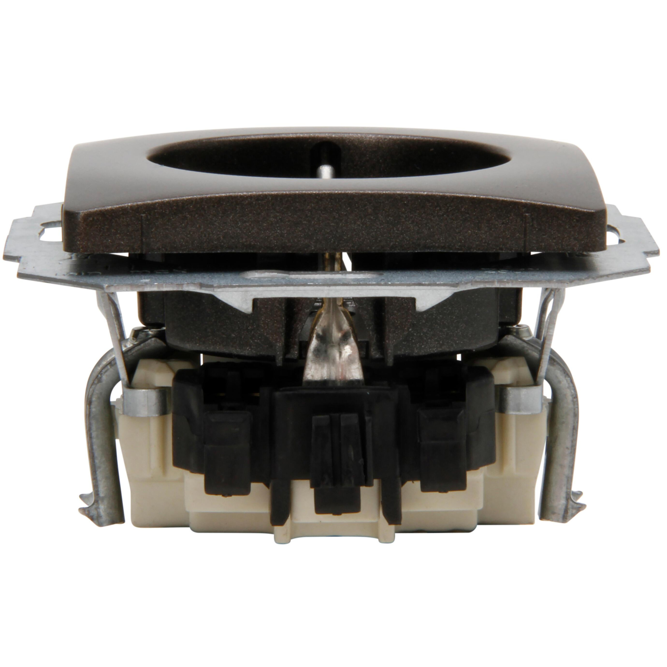 PARIS - Profi-Pack: 6 earthed socket outlets with shutter, colour: rosewood - Image 4