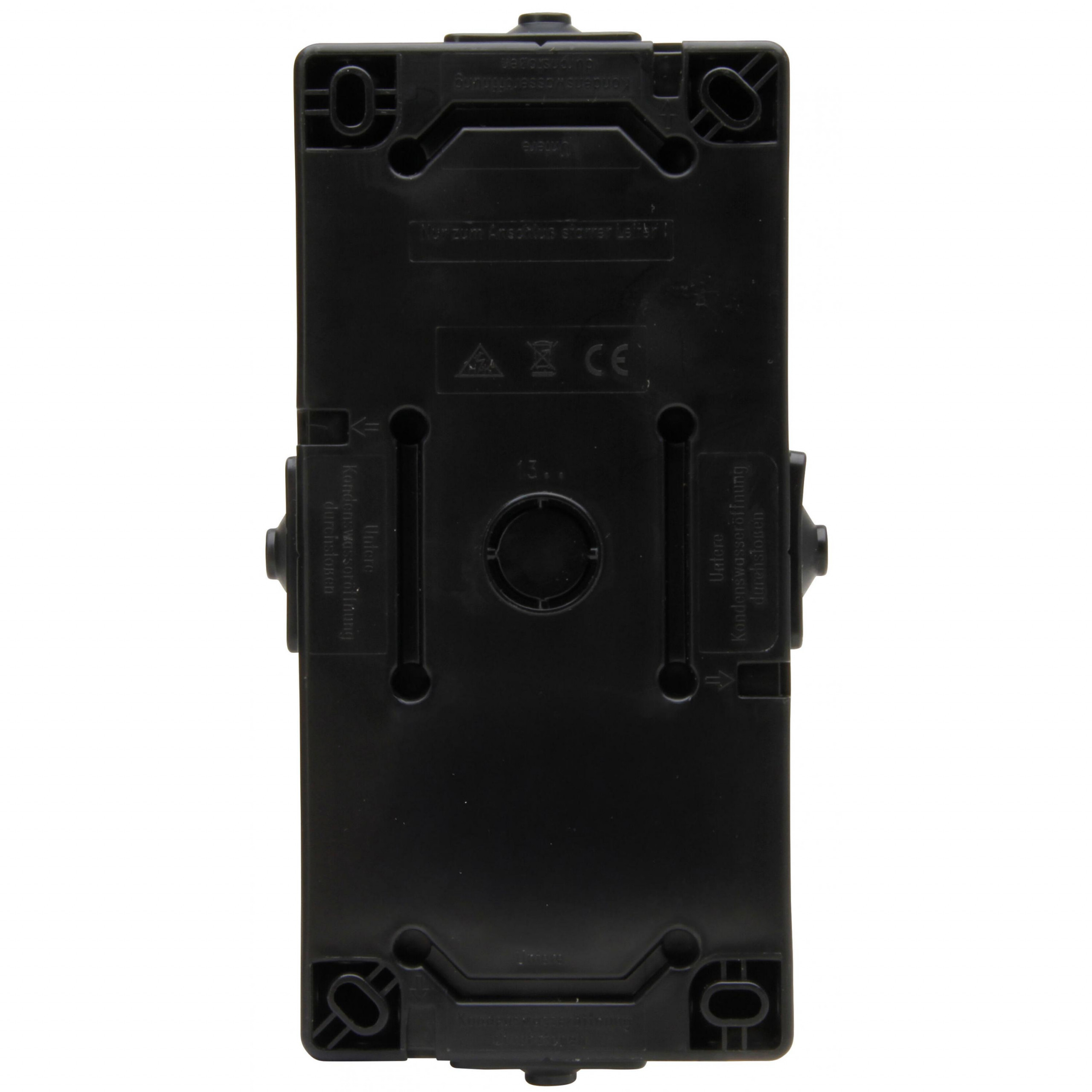 proAQA – Schutzkontakt-Steckdose, 2-fach, Klappdeckel, senkrecht, Farbe: schwarz – Bild 3