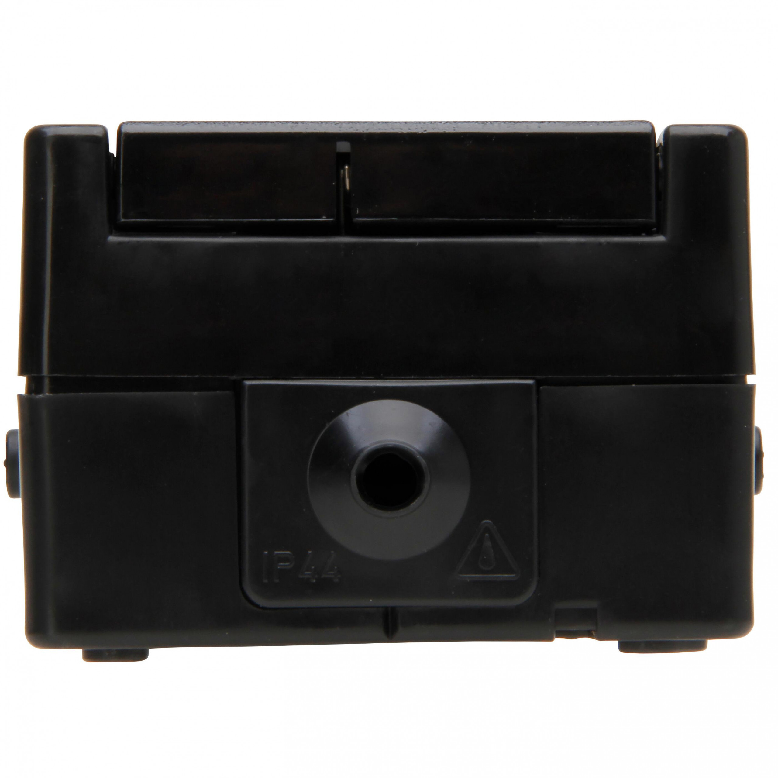 proAQA – Schutzkontakt-Steckdose, 2-fach, Klappdeckel, senkrecht, Farbe: schwarz – Bild 4