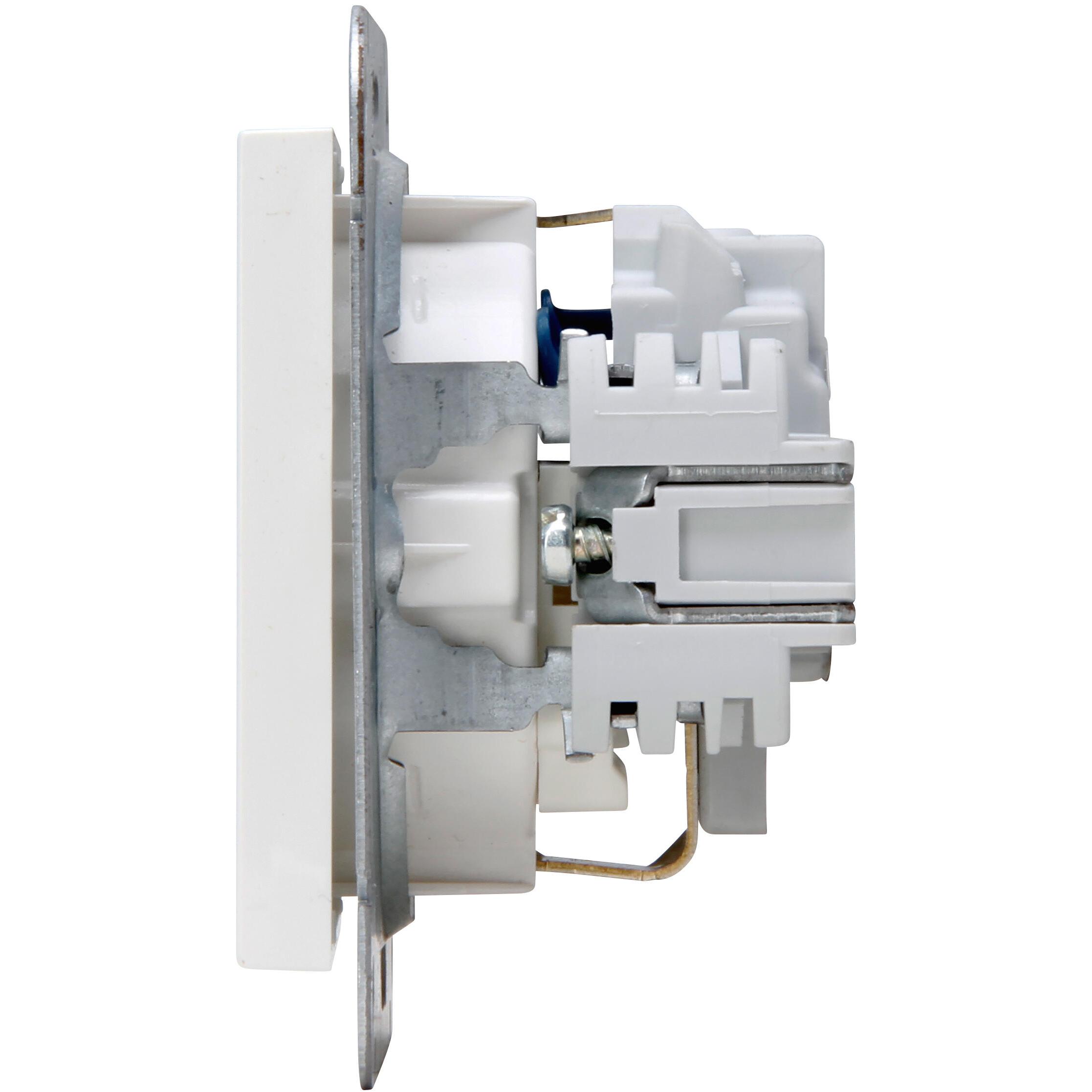 HK07 - Schutzkontakt-Steckdose ohne Krallen, Farbe: reinweiß – Bild 5