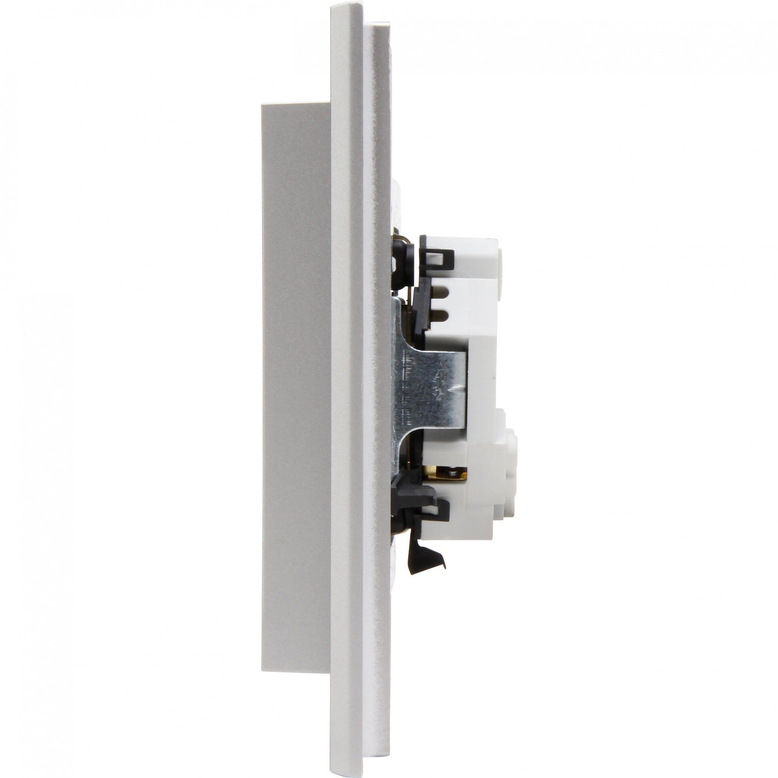 HK07 - wandcontactdoos 2V RA, staal - Afbeelding 6