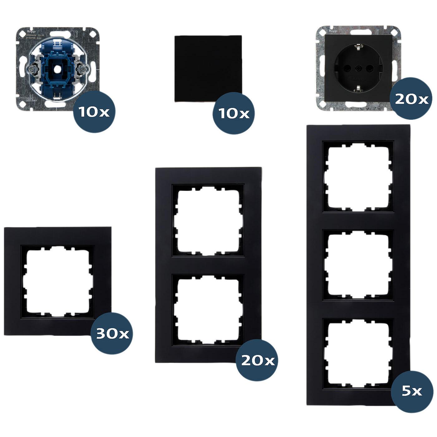 HK07 - Testpaket, Farbe: schwarz matt
