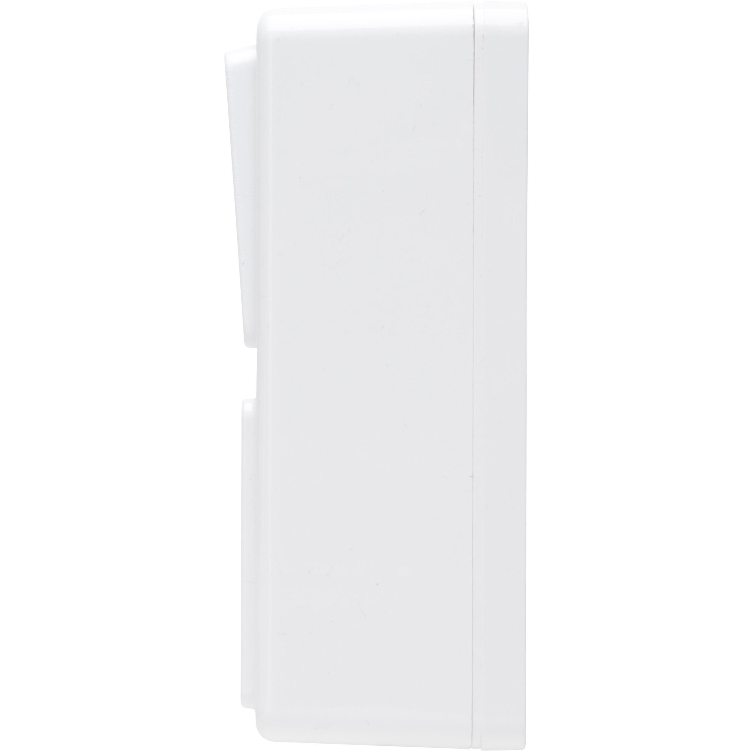 Surface-mounted STANDARD - Combination earthed socket outlet with central earth contact with universal switch, with shutter, color: arctic white - Image 5