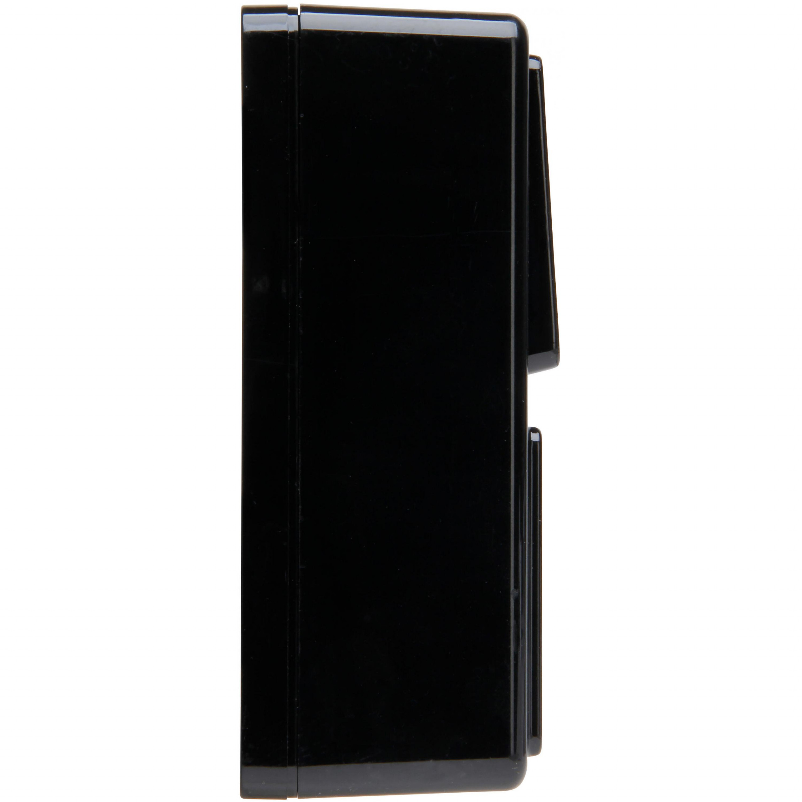 STANDARD - Center protective contact socket and A/W switch combination, with increased touch protection, colour: black - Image 7