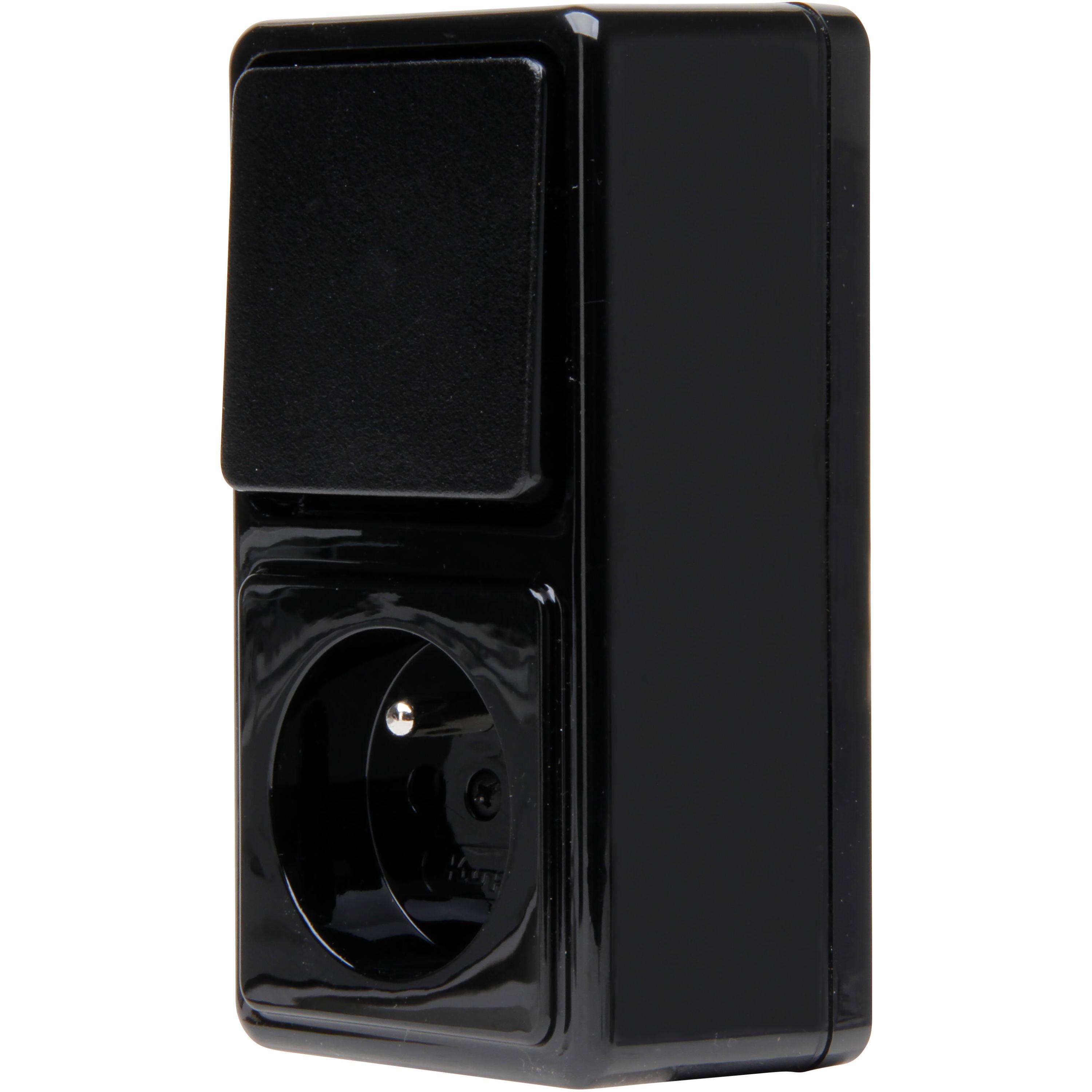 STANDARD - Kombination Universalschalter MSK Steckdose, colour: black - Image 8