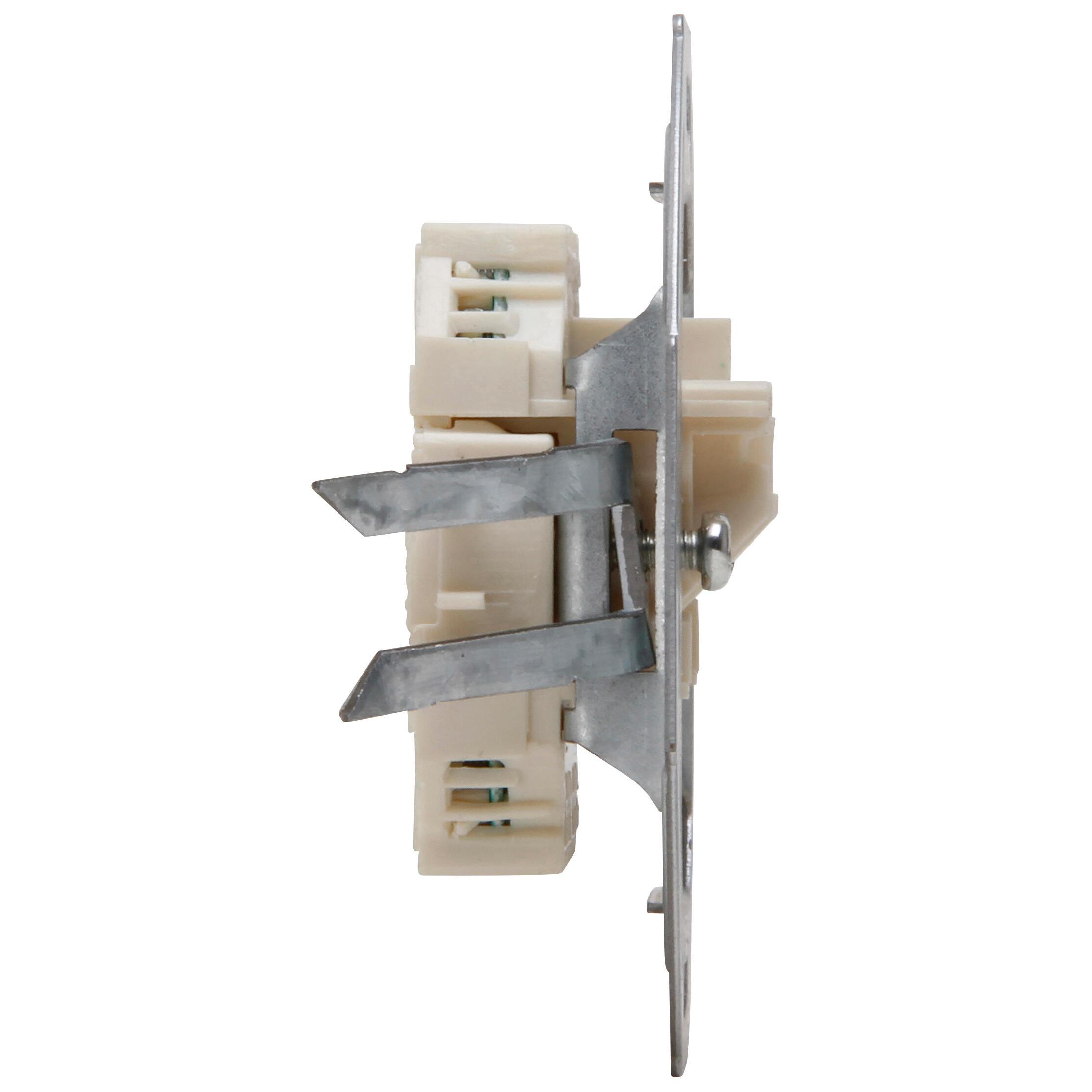 UAE CAT3 connecting socket, for telephone and data systems, flush-mounted, RJ11/12, RJ45, 8 assignable pins, 2 separate plug connections - Image 6