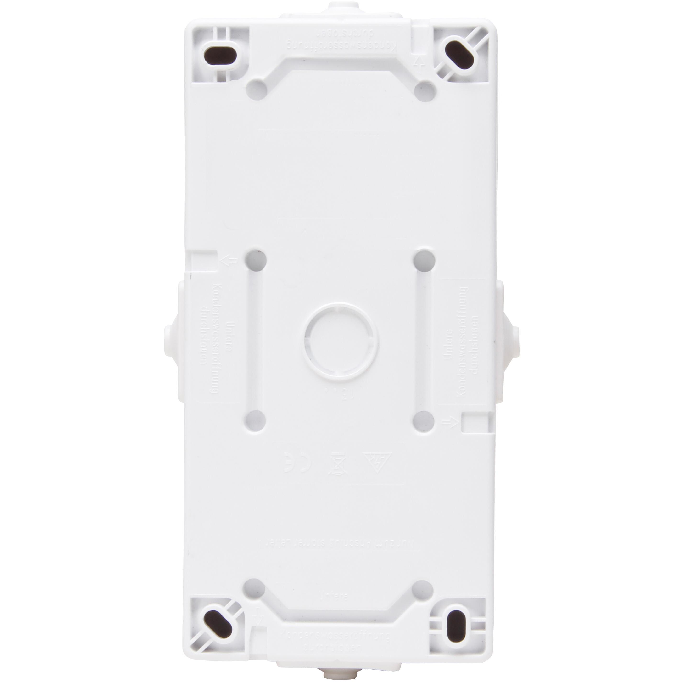 Double earthed socket outlet with hinged lid and with shutter, colour: arctic white - Image 3