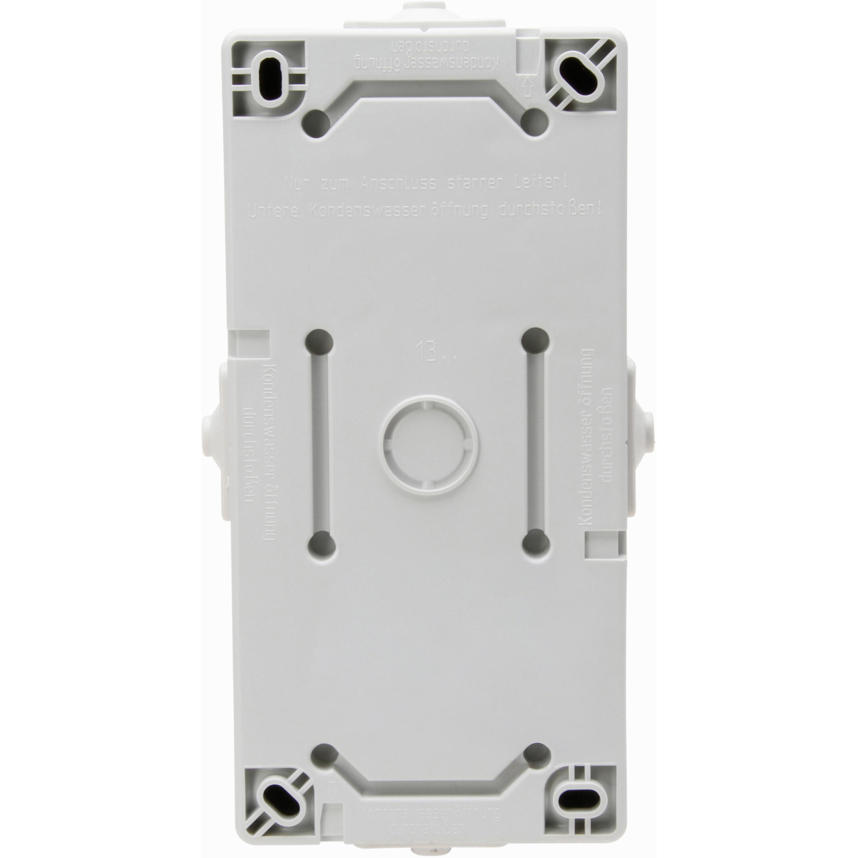 NAUTIC - double earthed socket outlet with hinged lid, with shutter, colour: grey - Image 3