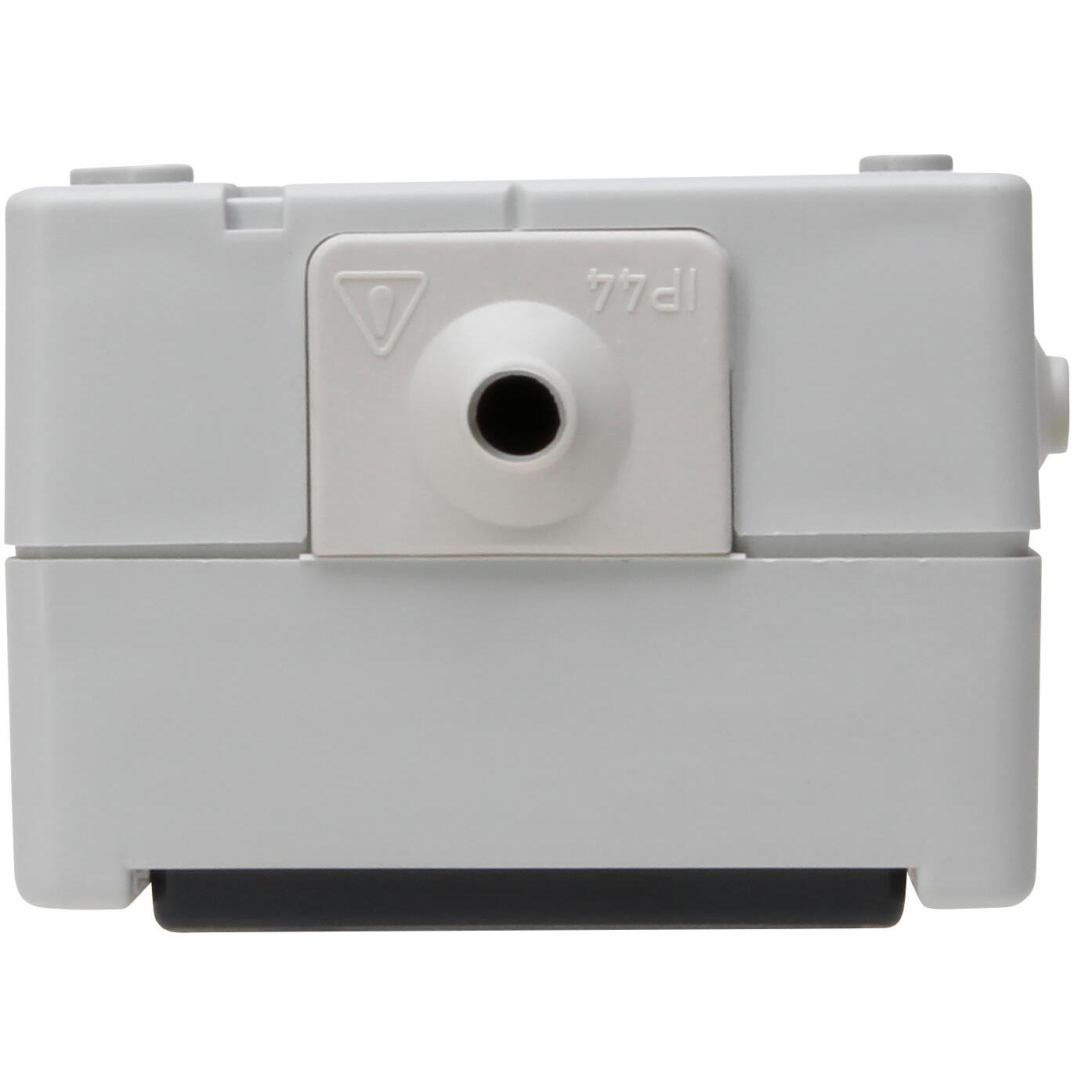 proAQA - Surface-mounted changeover switch with center protective contact socket combination, vertical, color: gey - Image 4