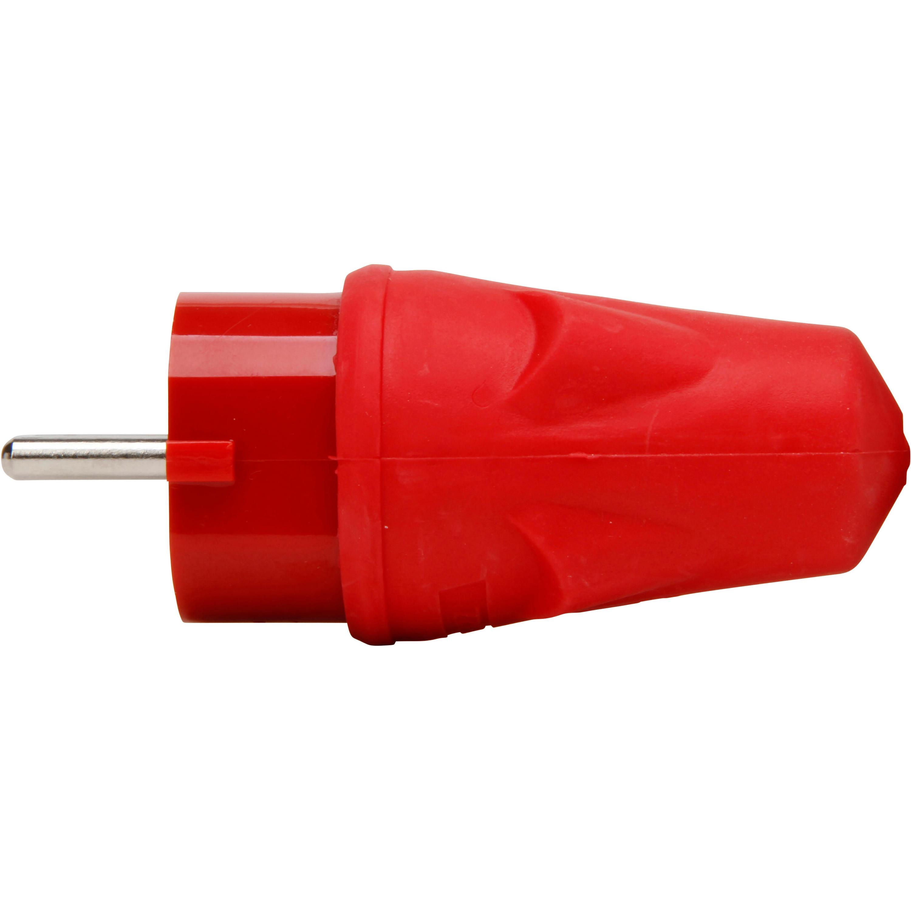 Rubber plug, central entry, for cable cross-section up to 3x1.5mm², 16A, 250V~, protection class IP44, colour: red - Image 6