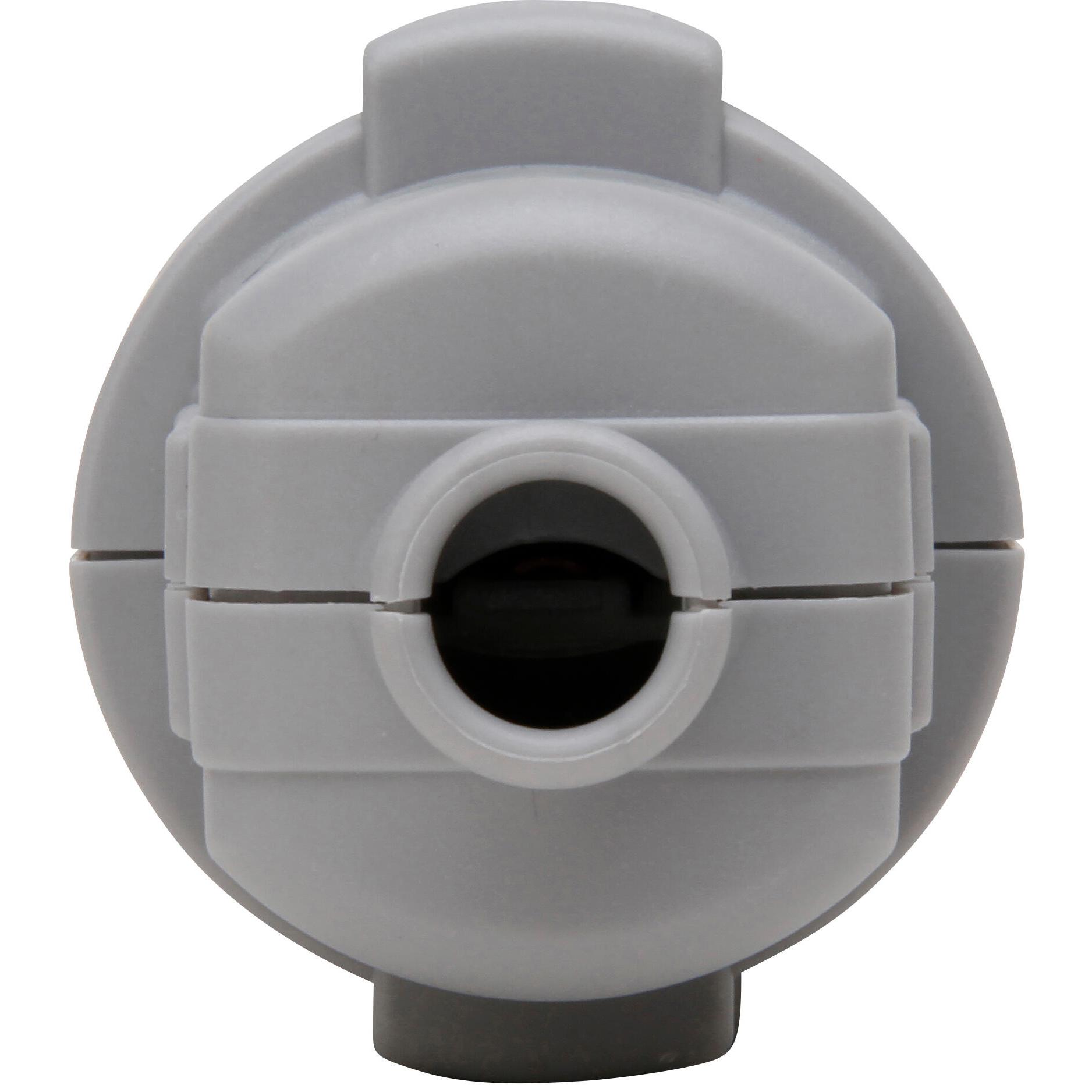 Plastic protective contact shell coupling, break-proof, for cable cross-section up to cable cross-section up to 3x1.5mm², colour: grey - Image 3