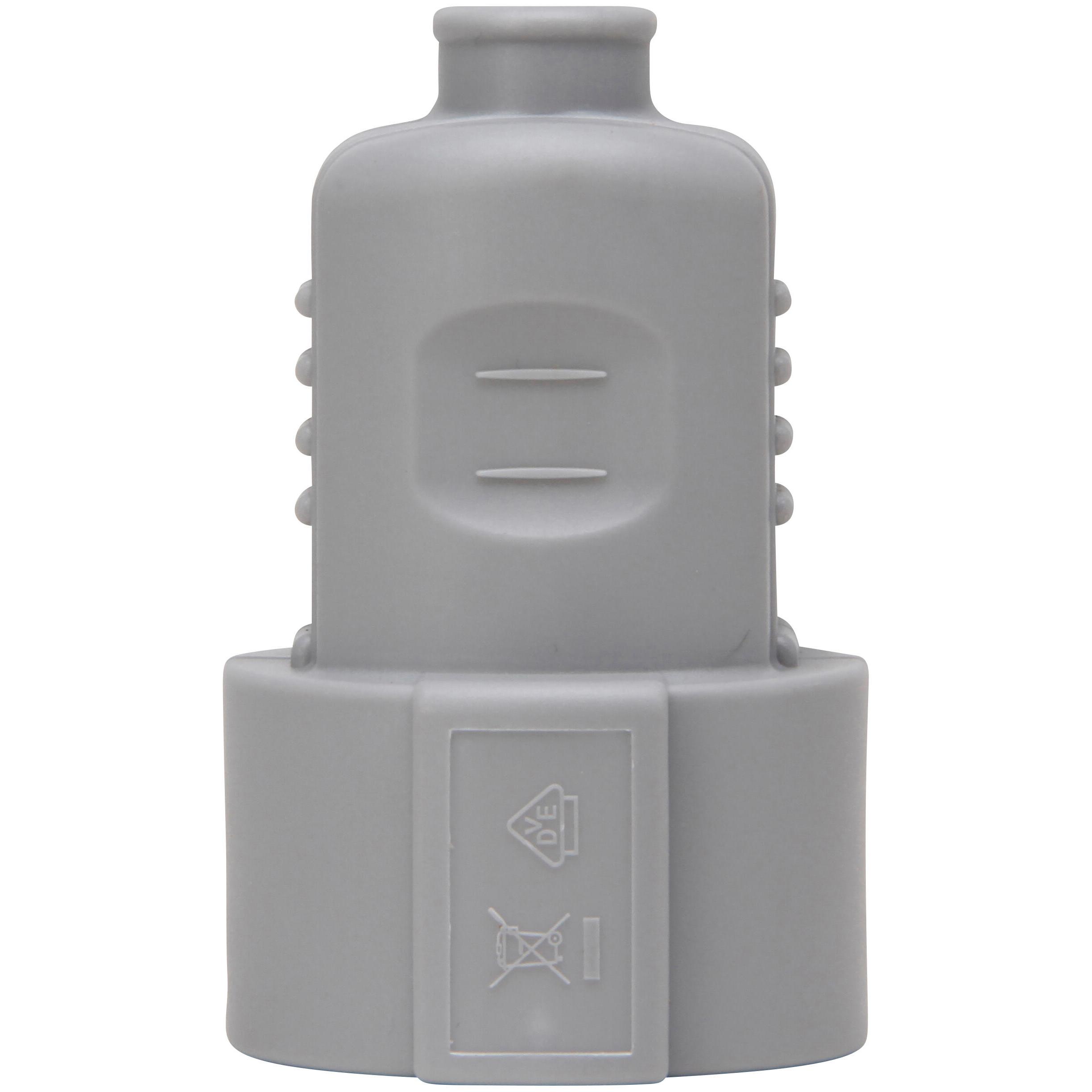 Plastic protective contact shell coupling, break-proof, for cable cross-section up to cable cross-section up to 3x1.5mm², colour: grey - Image 4