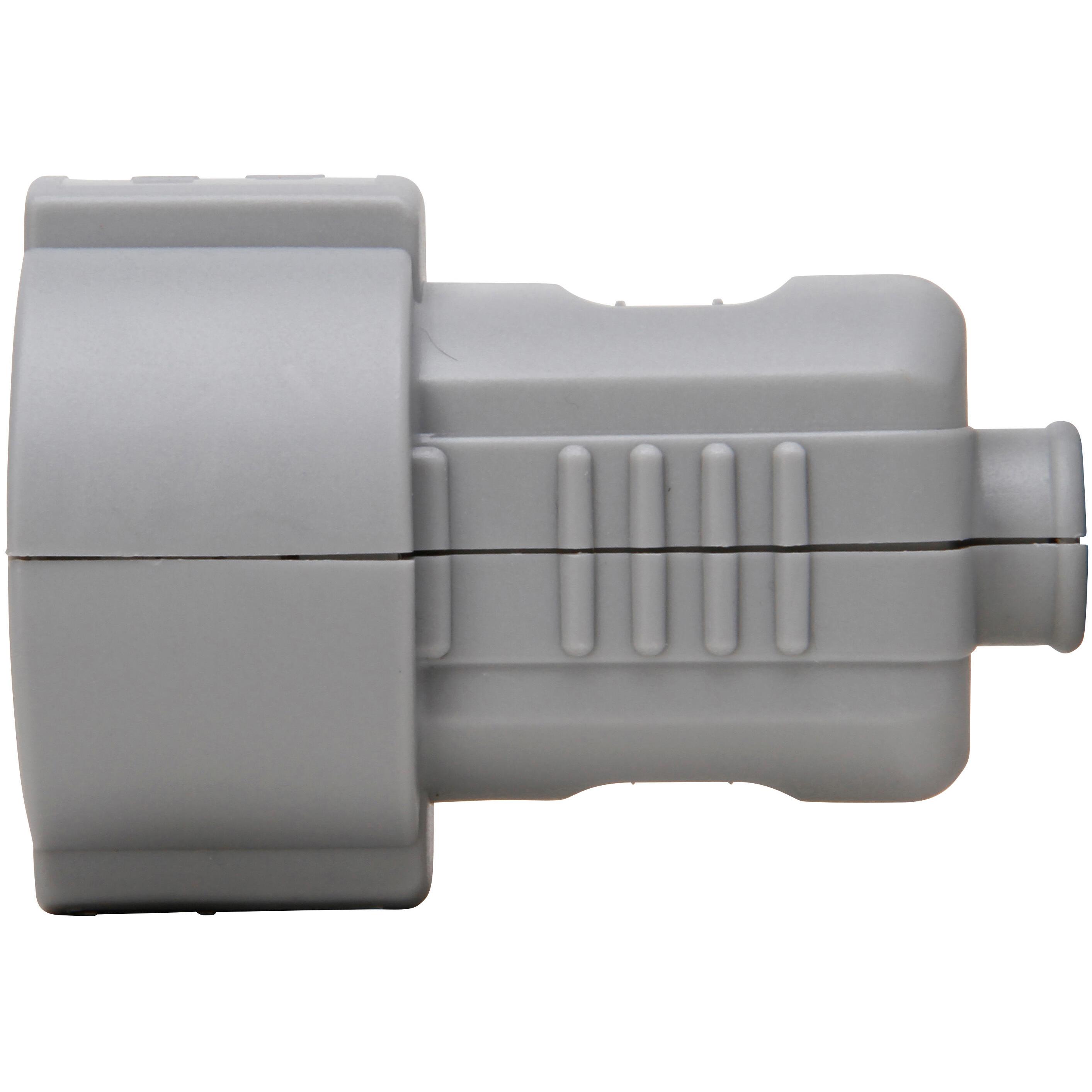 Plastic protective contact shell coupling, break-proof, for cable cross-section up to cable cross-section up to 3x1.5mm², colour: grey - Image 6
