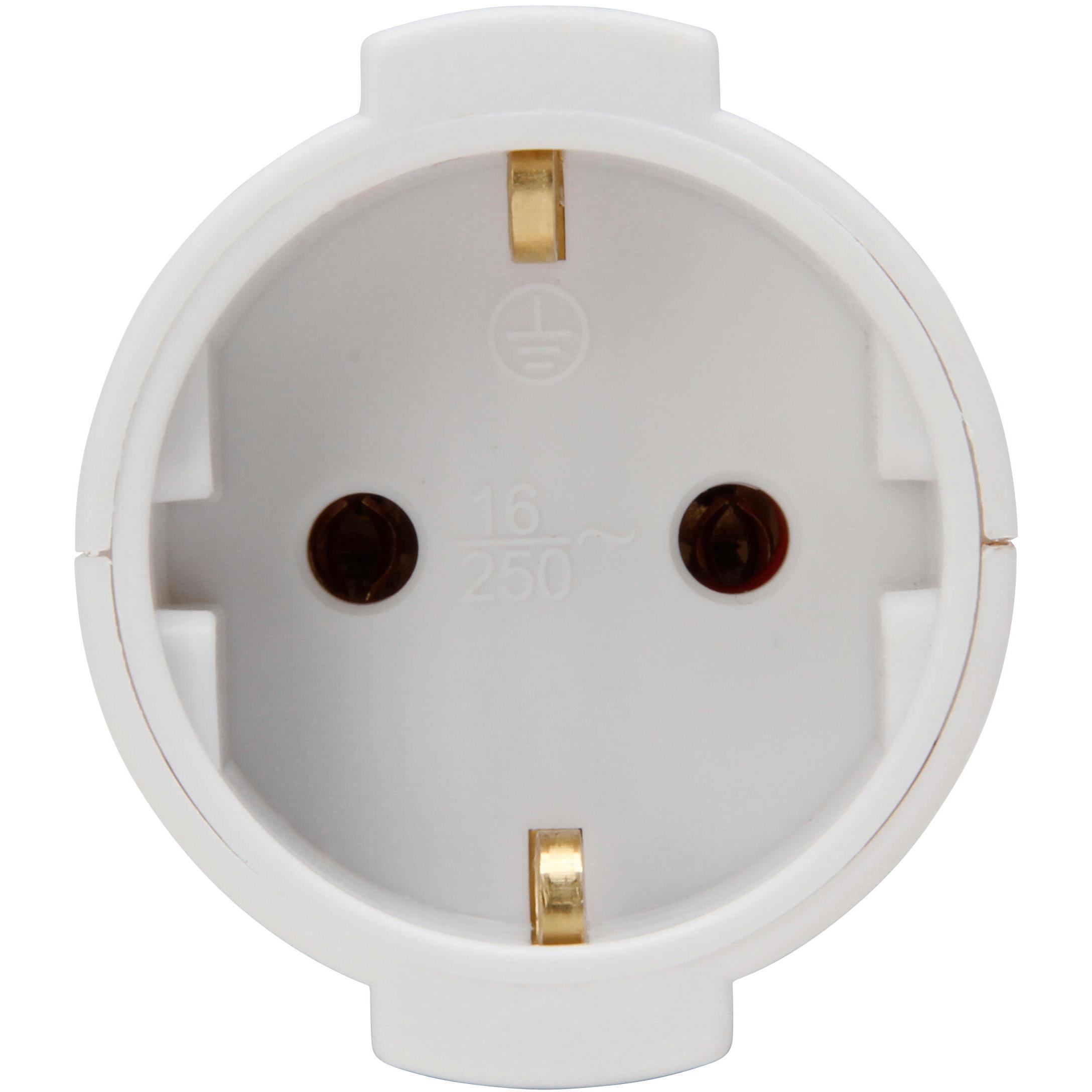 Plastic protective contact shell coupling, break-proof, for cable cross-section up to cable cross-section up to 3x1.5mm², colour: white - Image 2