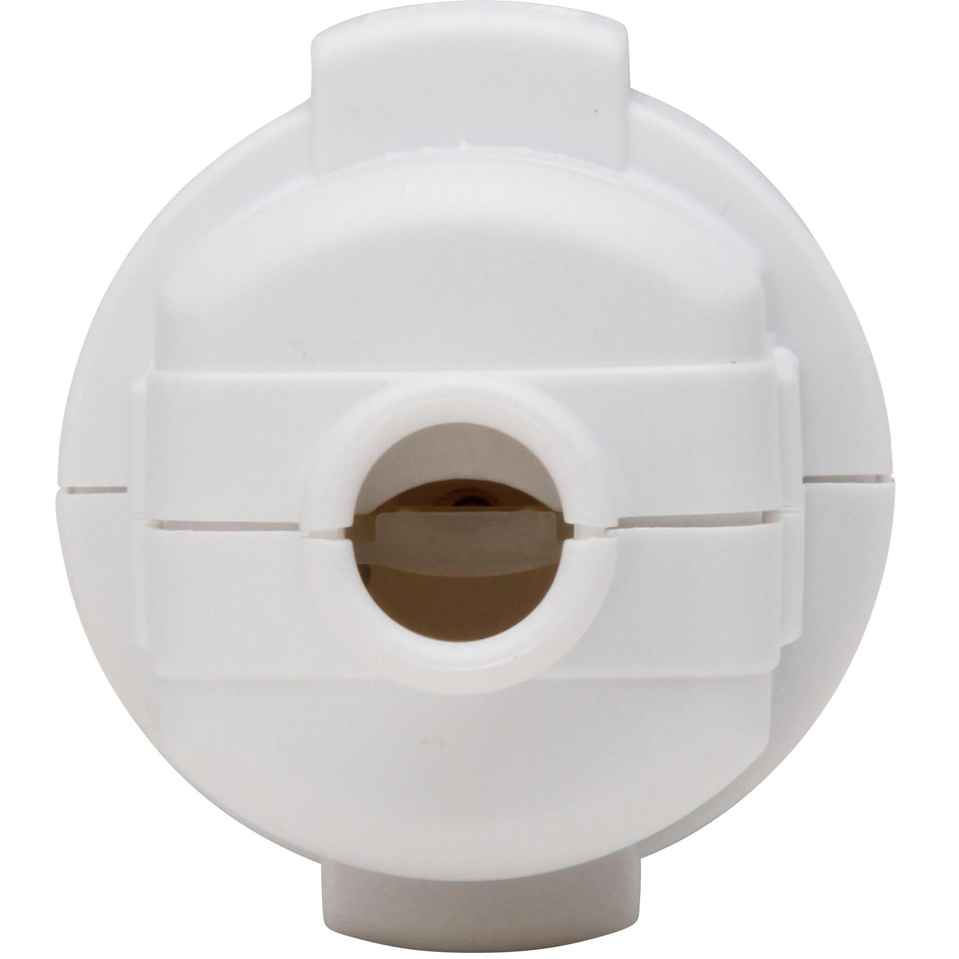Plastic protective contact shell coupling, break-proof, for cable cross-section up to cable cross-section up to 3x1.5mm², colour: white - Image 3