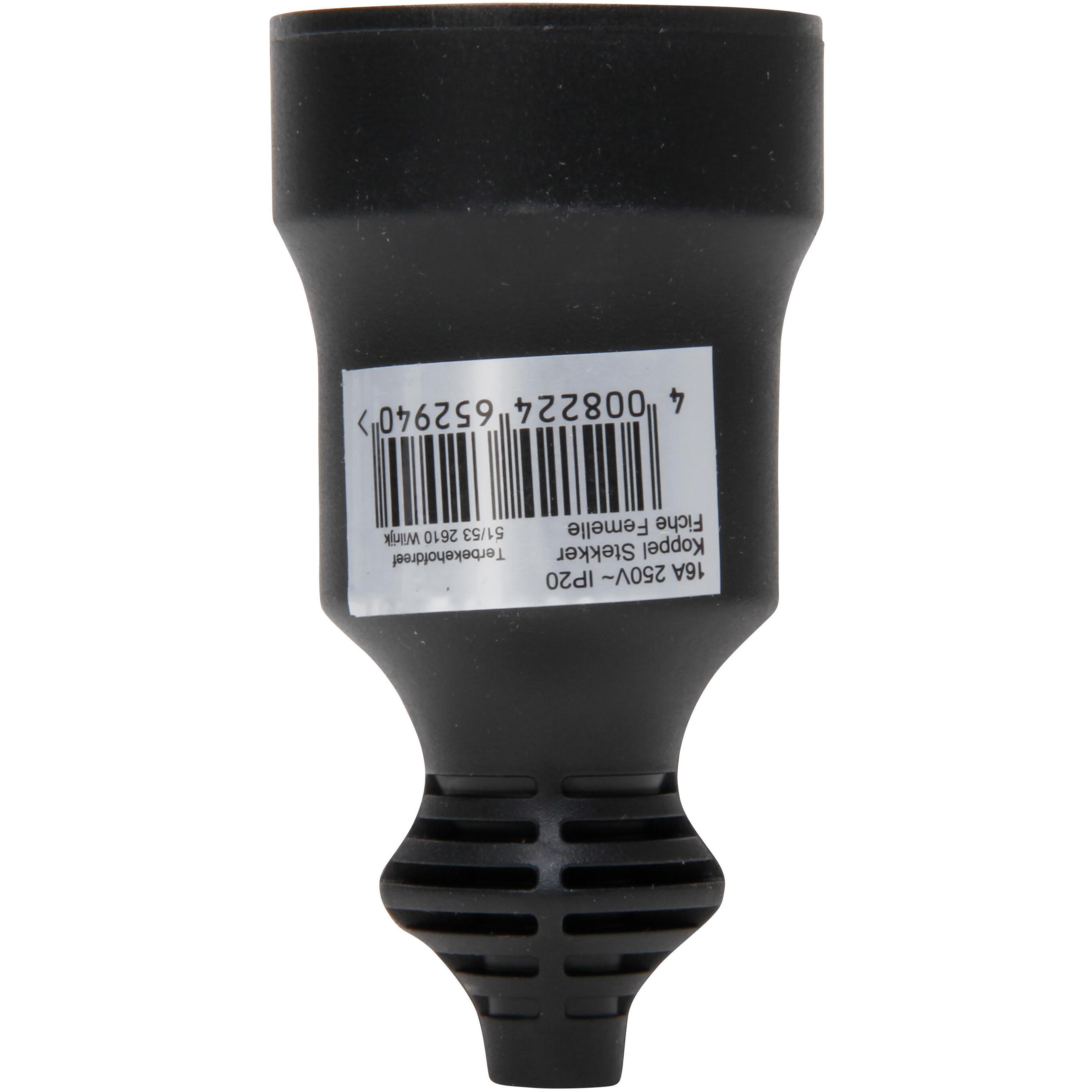 PVC central-contact-coupling (for export use), colour: black - Image 5