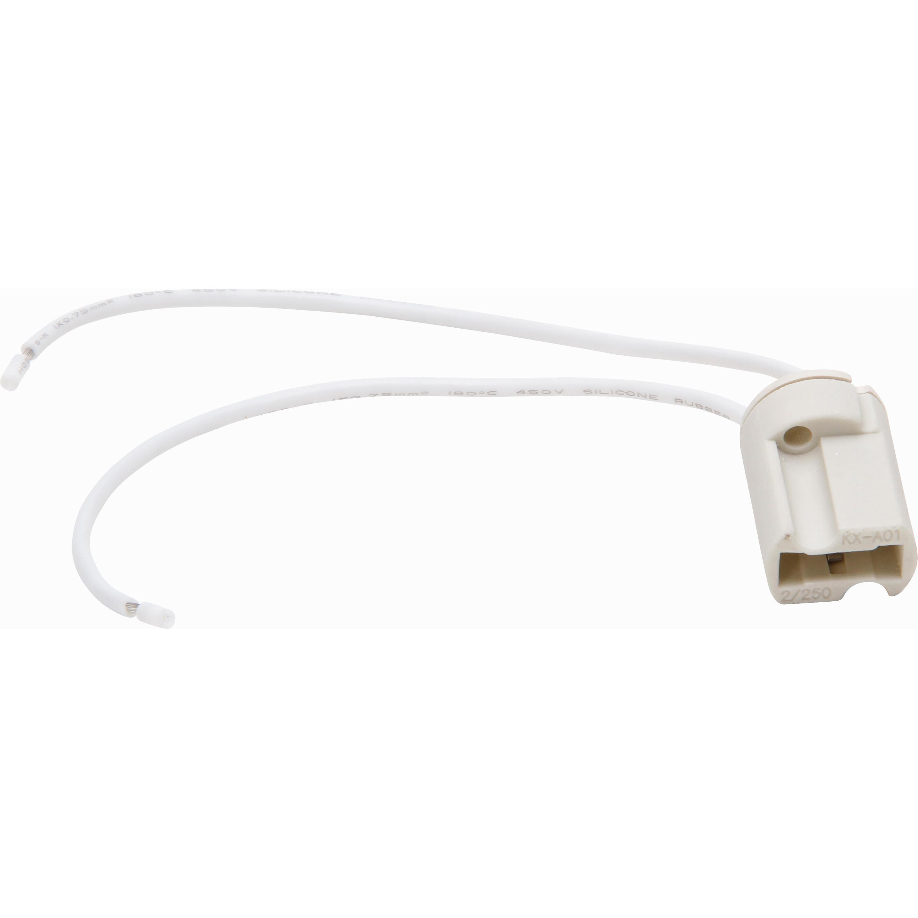 Halogen lampholder, for lamps with GZ9-socket, colour: white