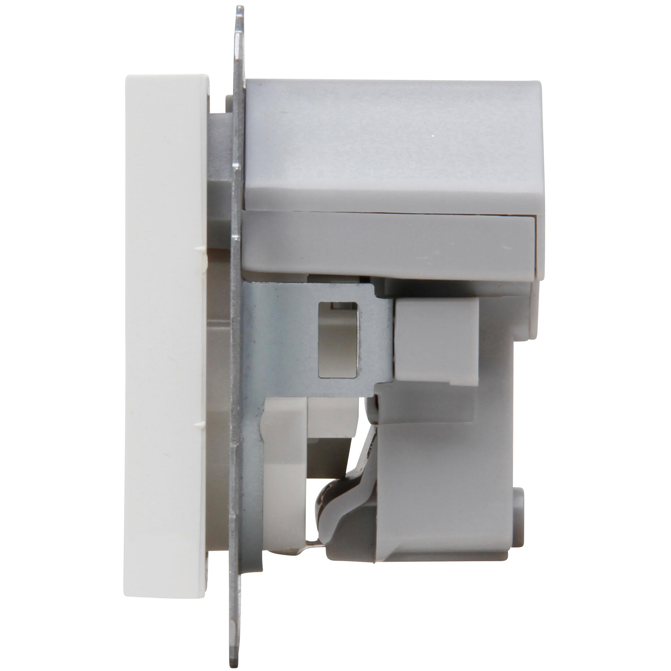 HK07 - earthed socket outlet, USB A/C connection, colour: pure white - Image 6
