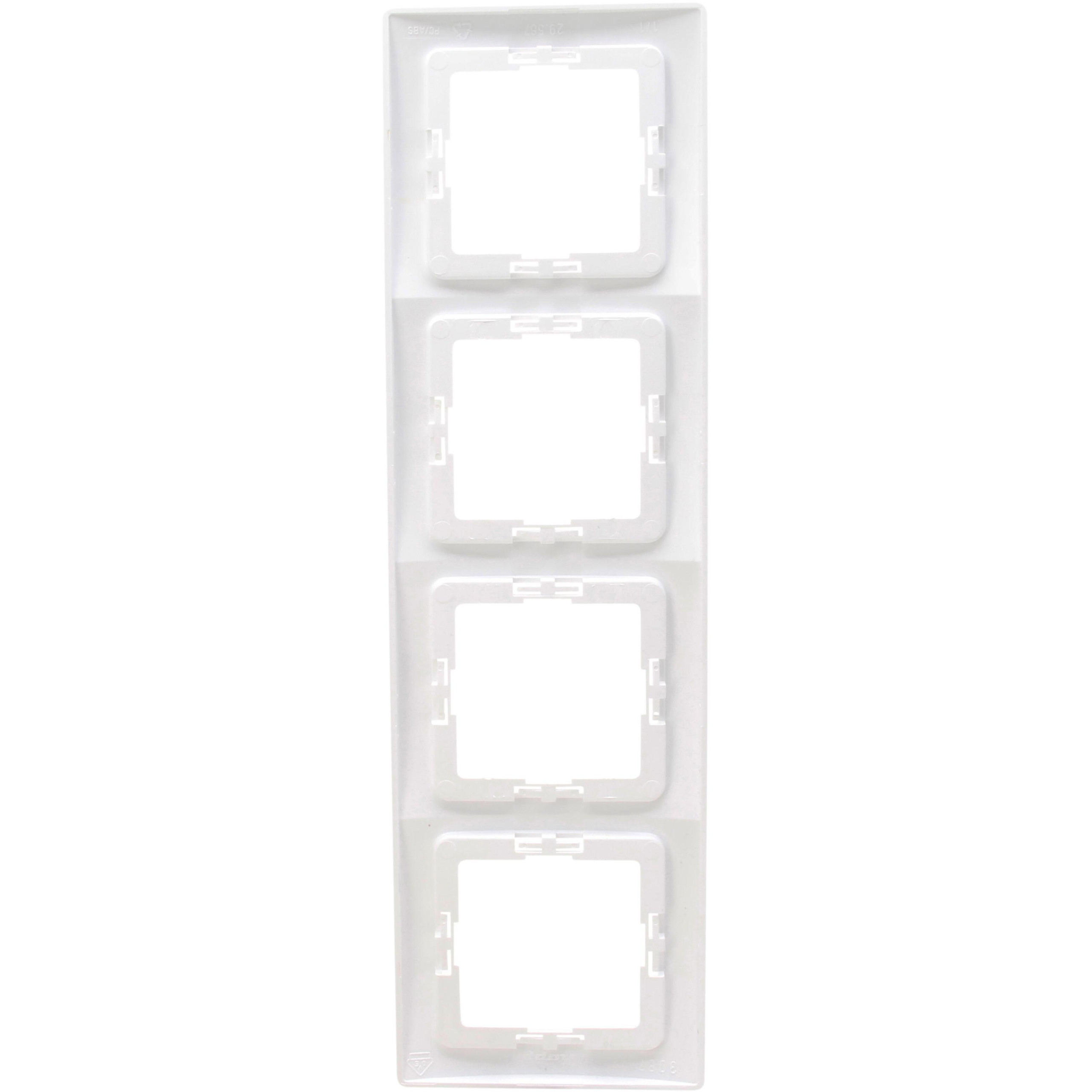 HK05 - Cover frame 4-fold, colour: arctic white - Image 3