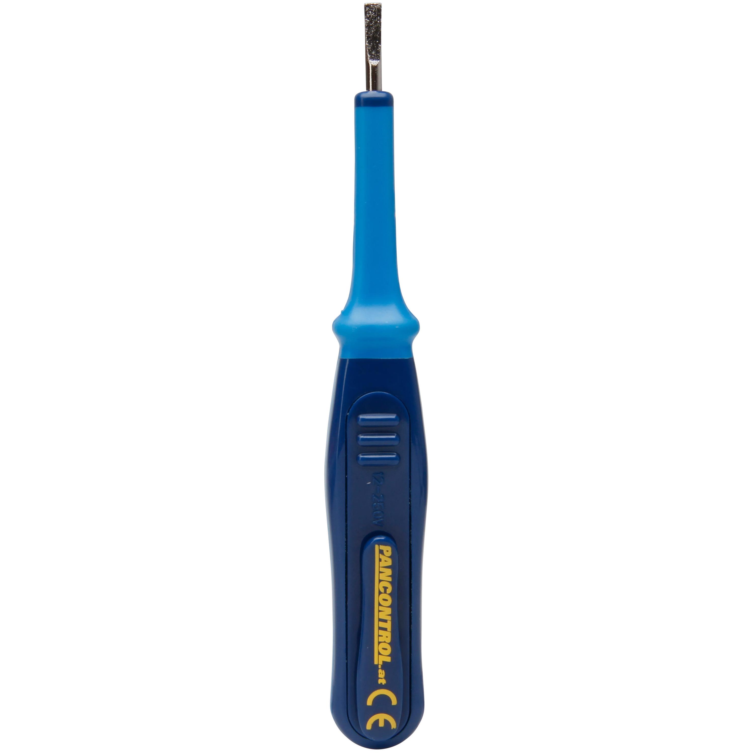 Phase tester, 12-230 VAC and 12-48 VDC, with LCD display, colour: blue - Image 3