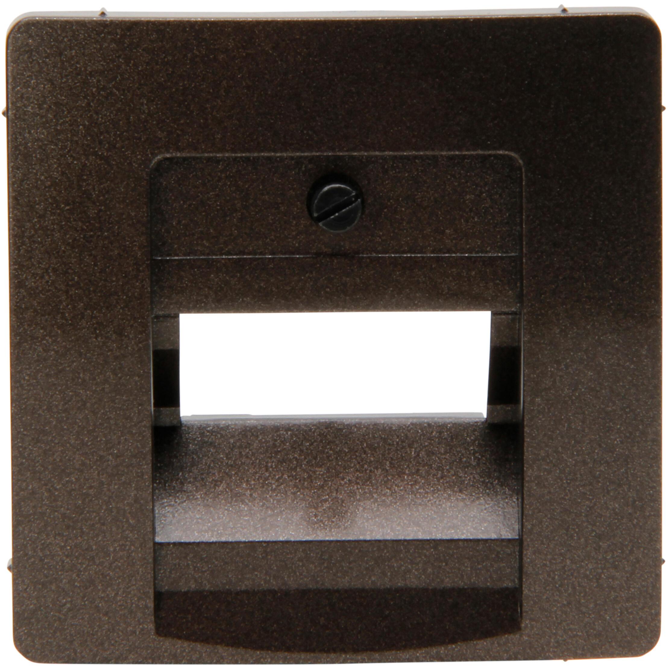 PARIS - UAE cover plate for UAE connection sockets, suitable for 1-2 connections, colour: rosewood