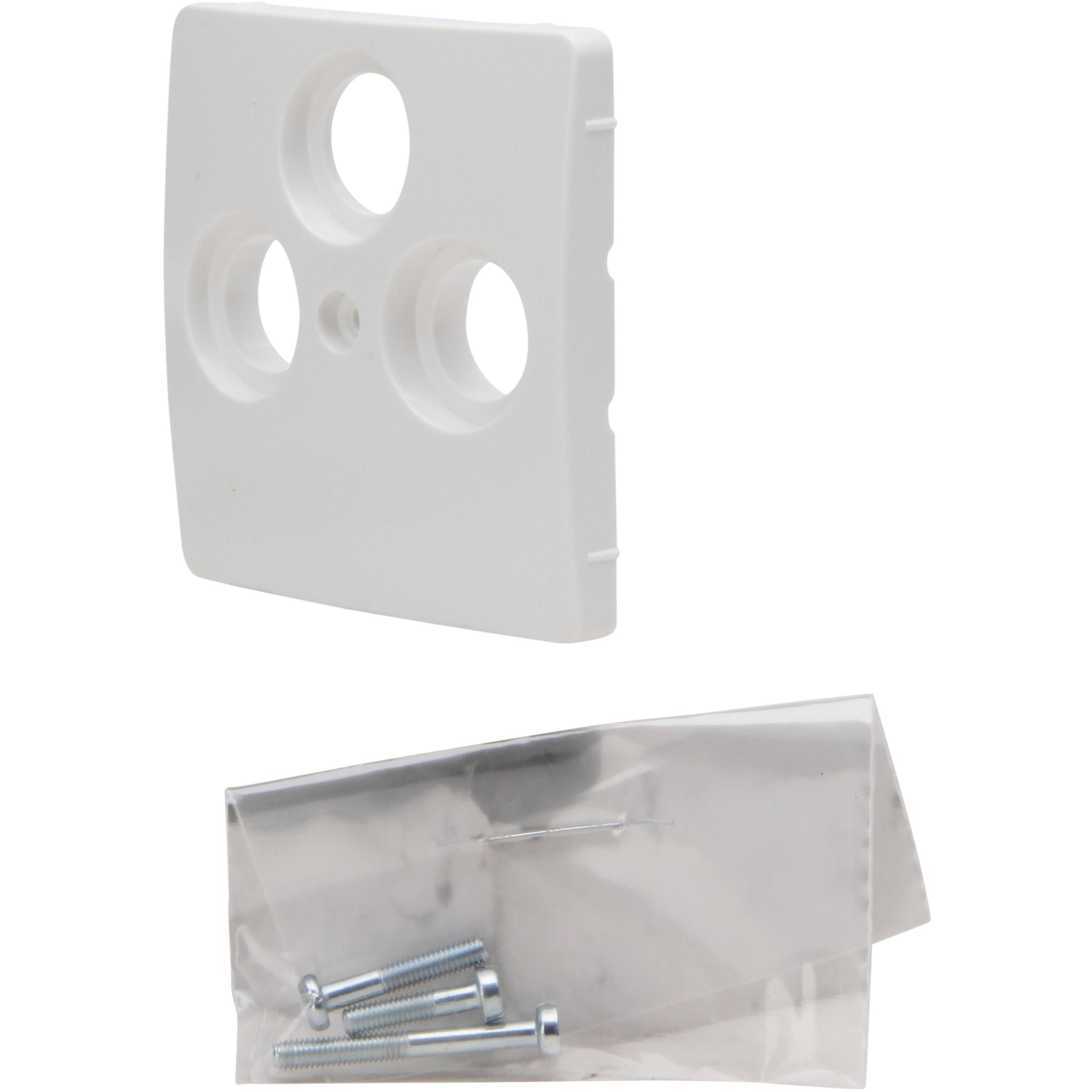 PARIS - antenna cover plate for antenna socket TV/RF/SAT, colour: arctic white matt - Image 2