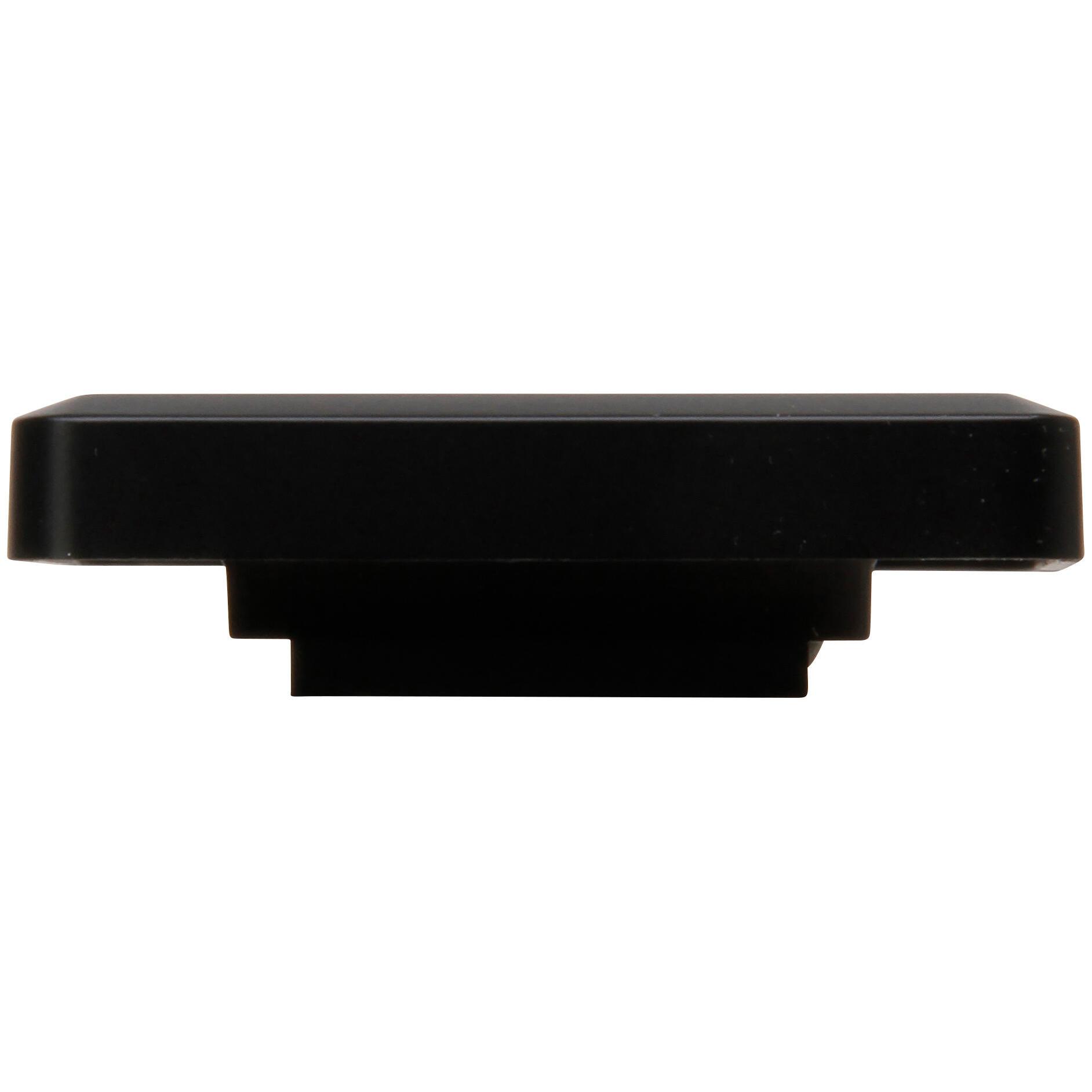 MILANO - UAE cover plate for UAE connection sockets, suitable for 1-2 connections, colour: black matt - Image 3