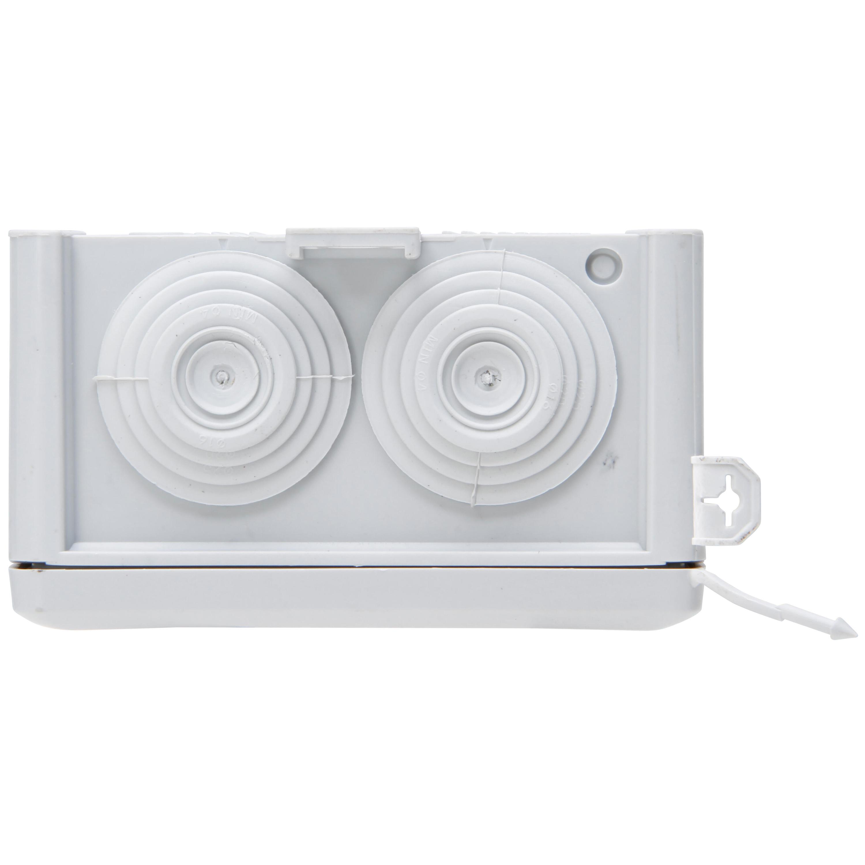 Junction box, surface mounted, for humid areas, 83x83x50mm, IP65, colour: grey - Image 4