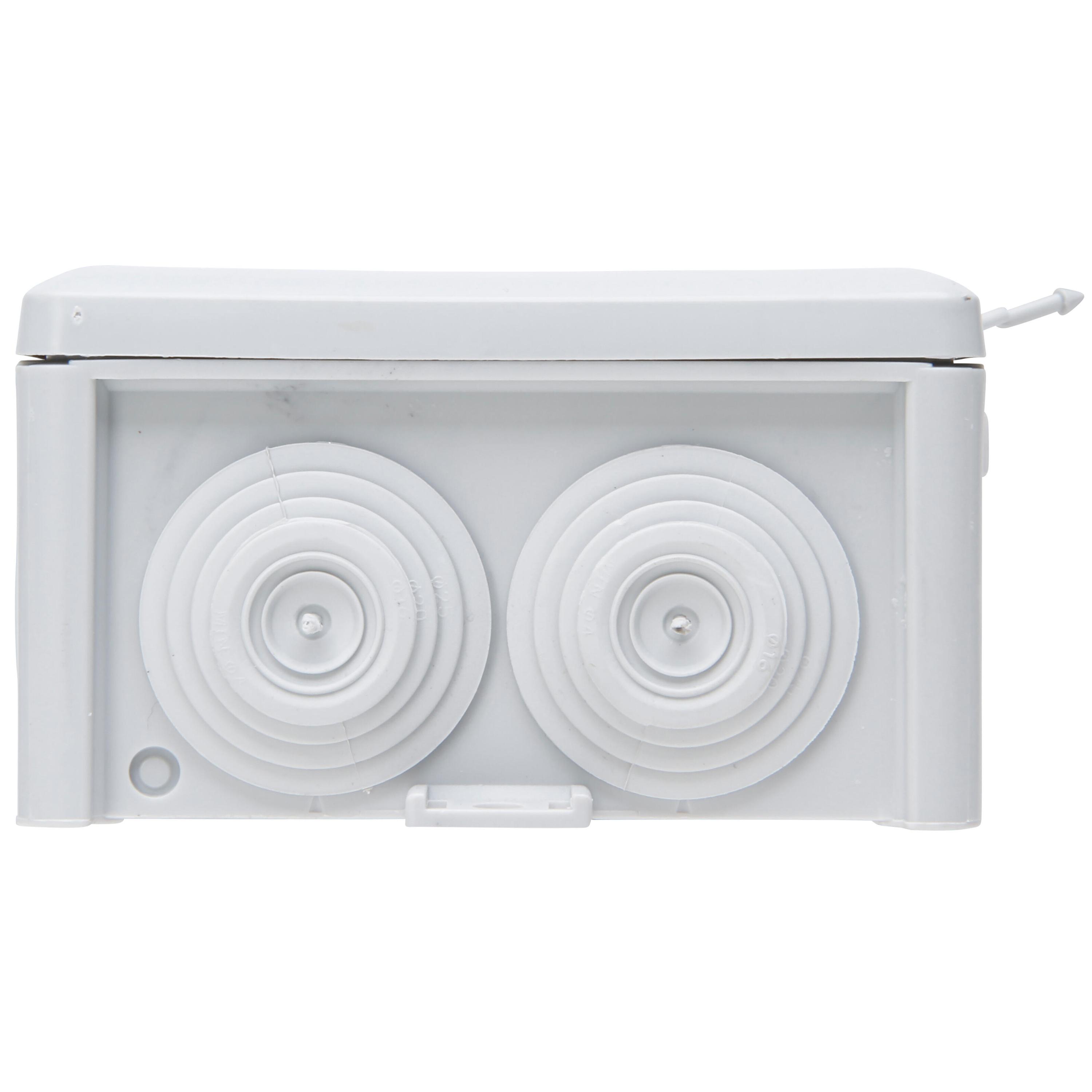 Junction box, surface mounted, for humid areas, 83x83x50mm, IP65, colour: grey - Image 5