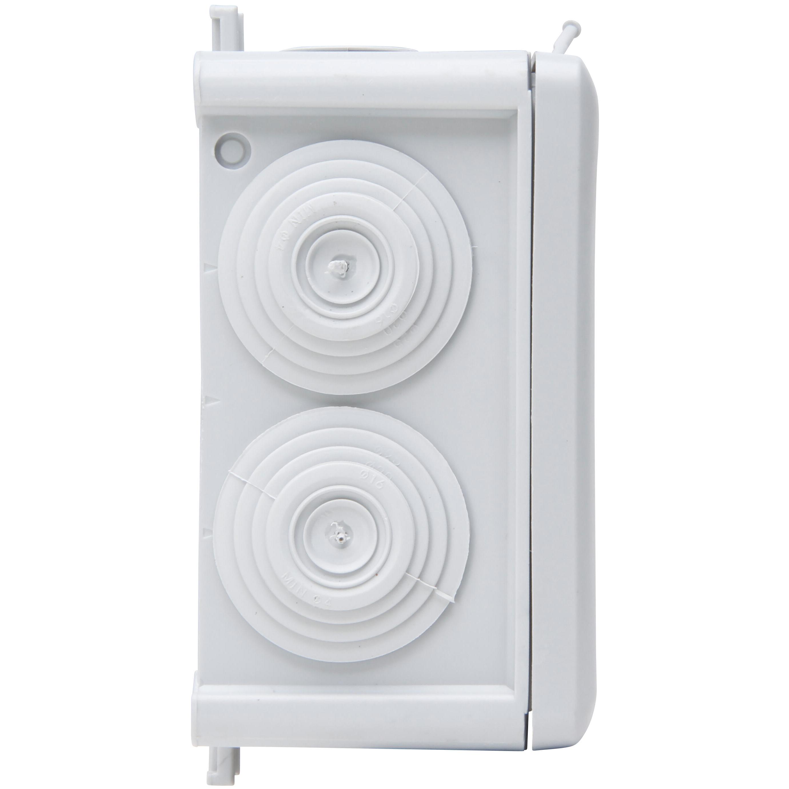 Junction box, surface mounted, for humid areas, 83x83x50mm, IP65, colour: grey - Image 6