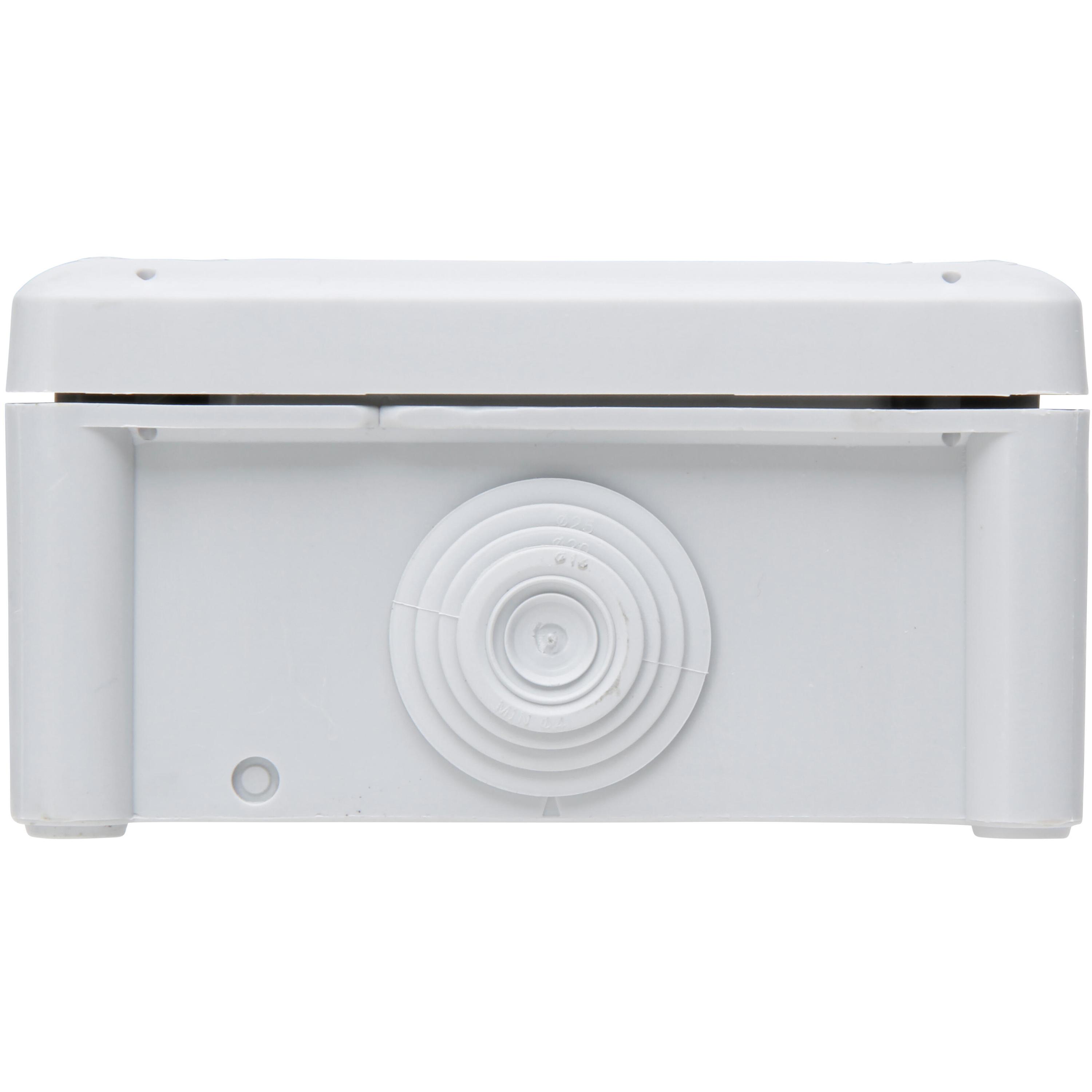 Junction box, surface mounted, for humid areas, 102x102x55mm, IP66, colour: grey - Image 5